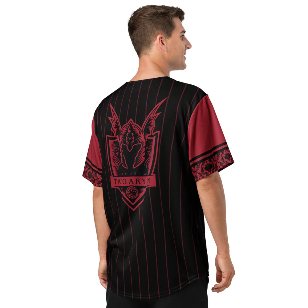 House of the Dragon House Targaryen Baseball Jersey - Image 3