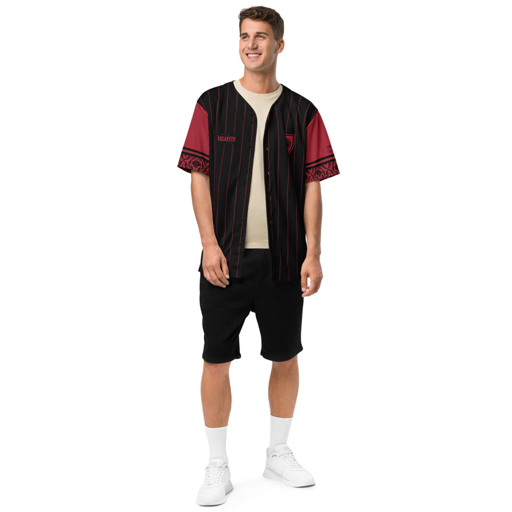 House of the Dragon House Targaryen Baseball Jersey - Image 4
