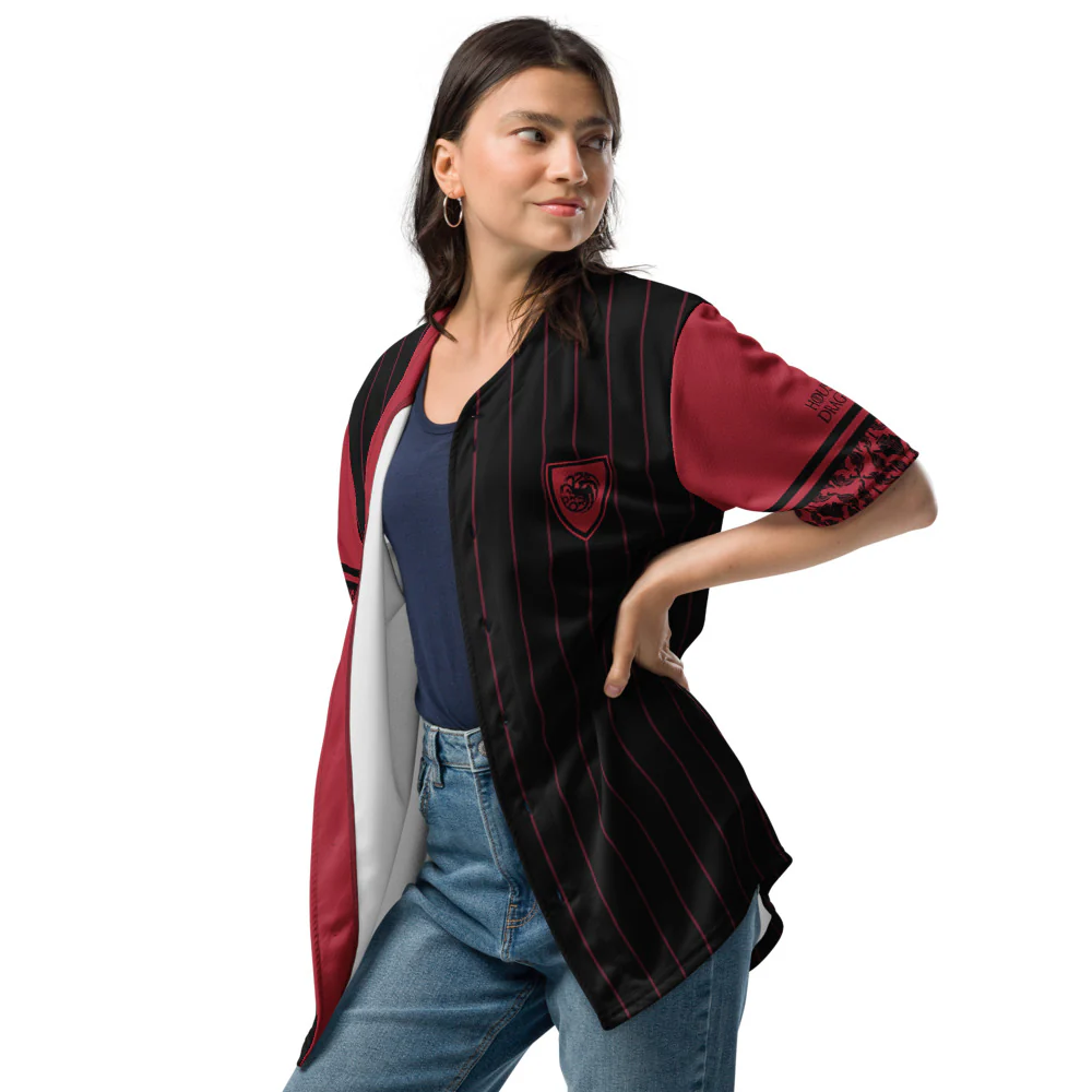 House of the Dragon House Targaryen Baseball Jersey - Image 5