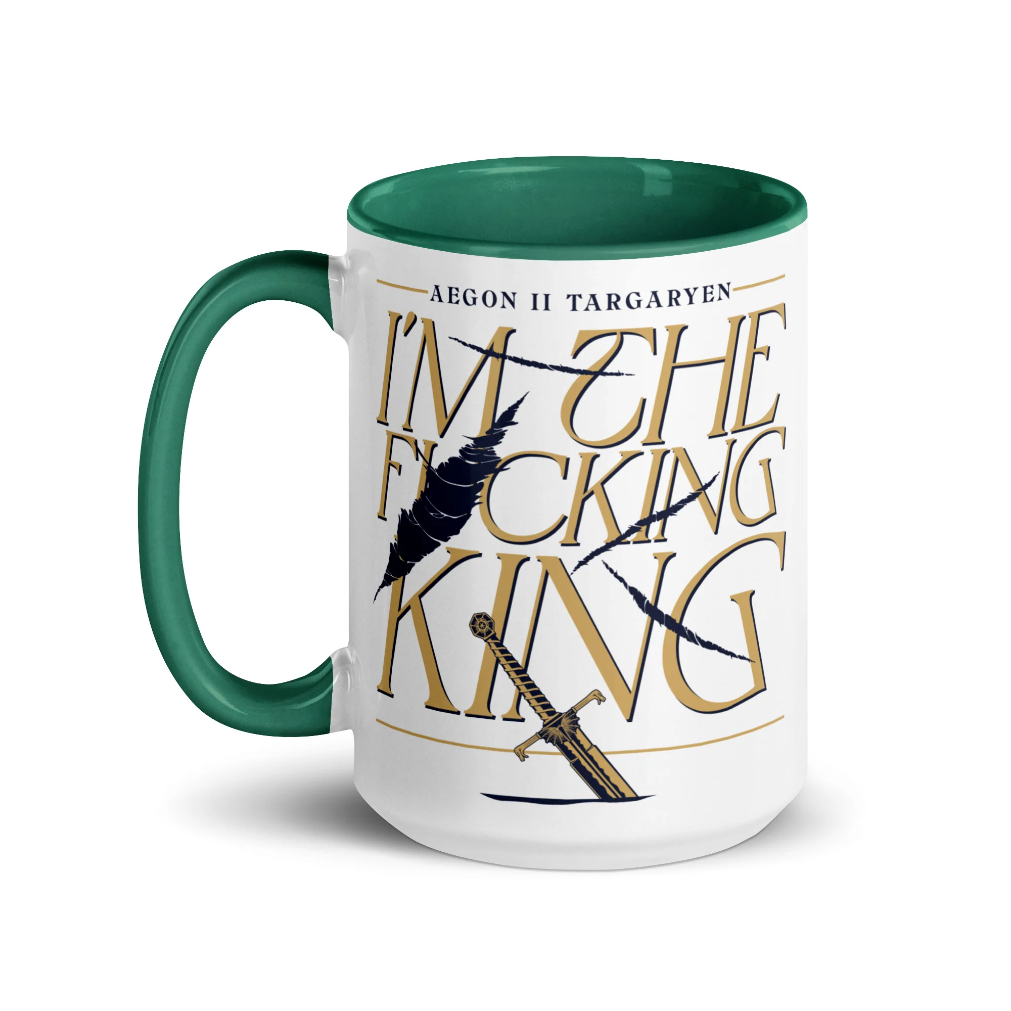 House of the Dragon Personalized Mug I Am The F*cking King - Image 3