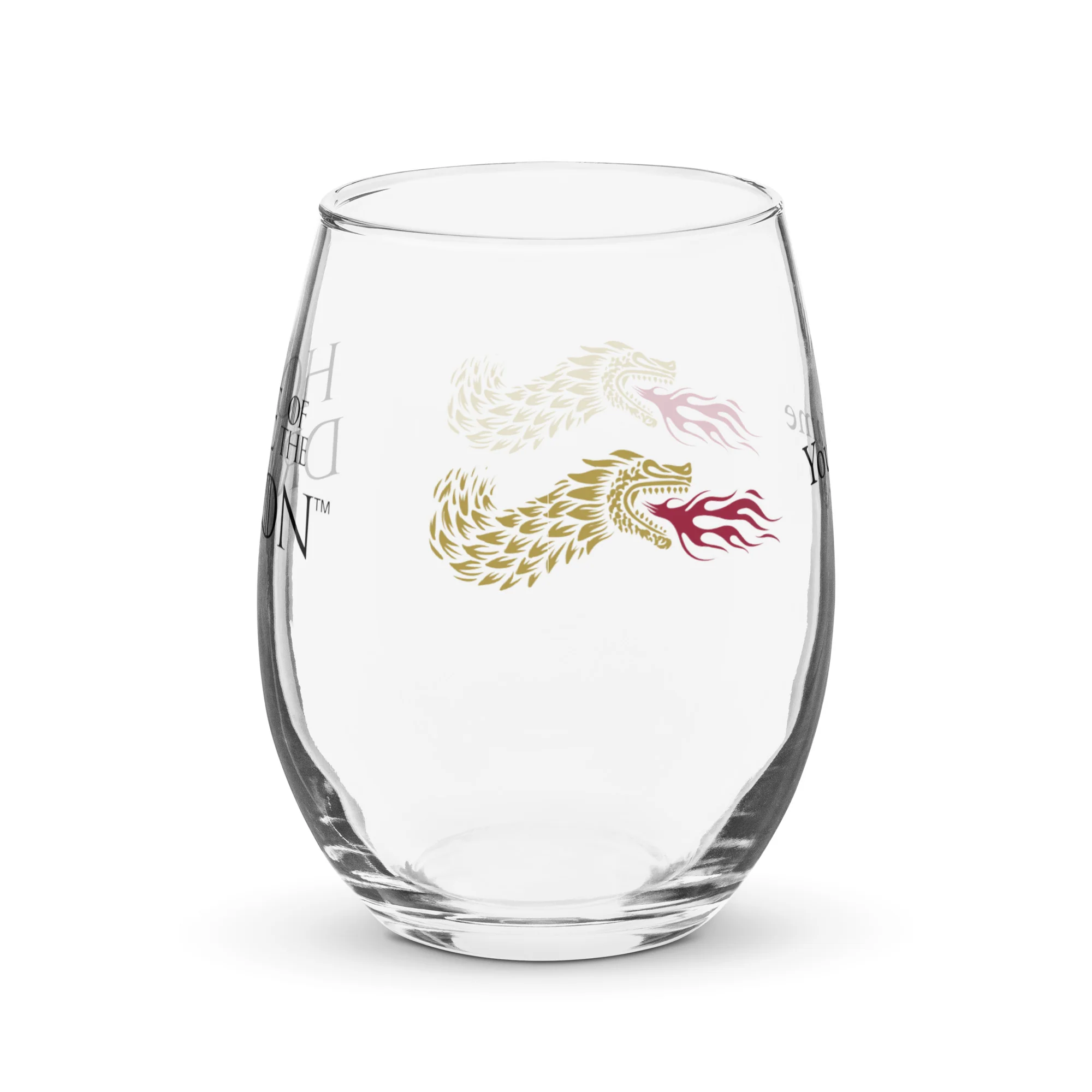 House of the Dragon Personalized Stemless Wine Glass - Image 4