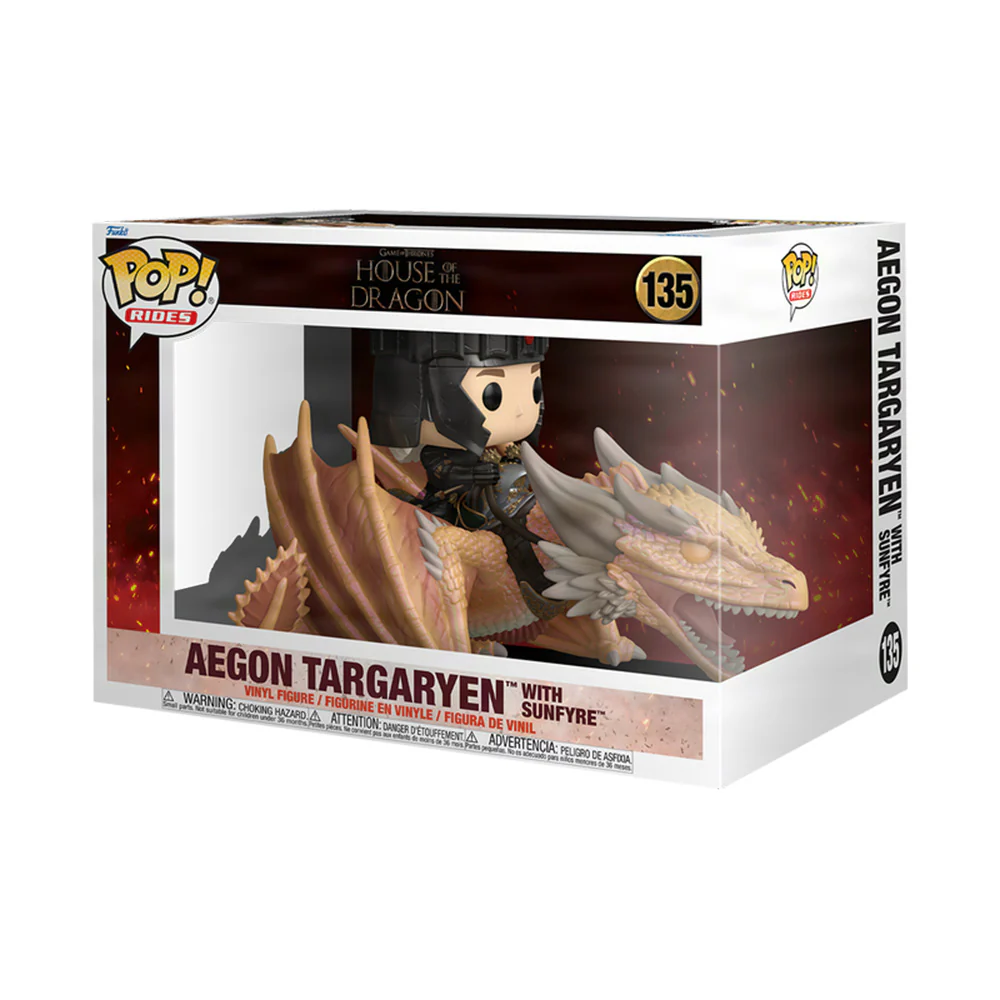 House of the Dragon Aegon Targaryen With Sunfyre Funko Pop! Deluxe - Image 2