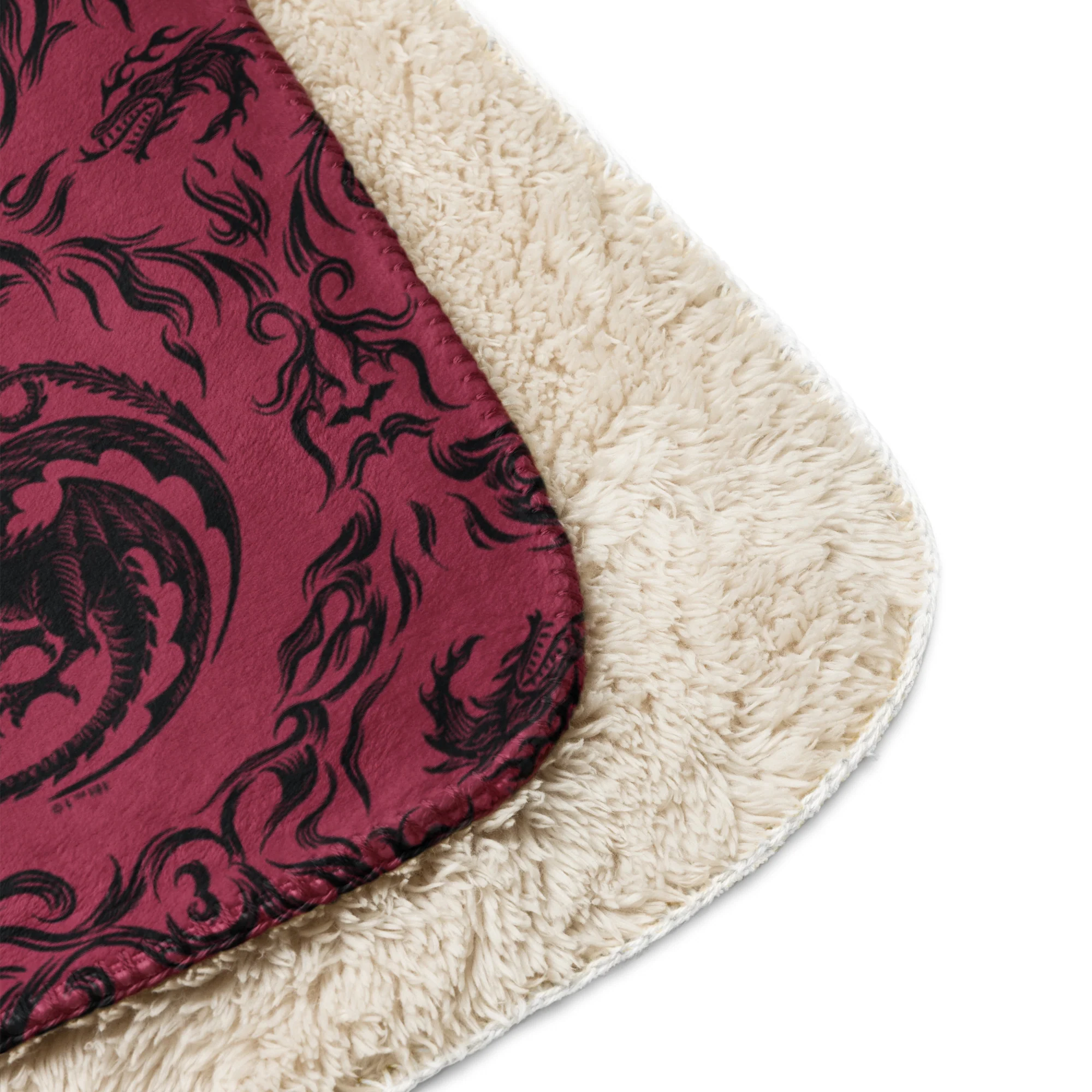 House of the Dragon Sherpa Blanket Sigil of House Targaryen - Image 8