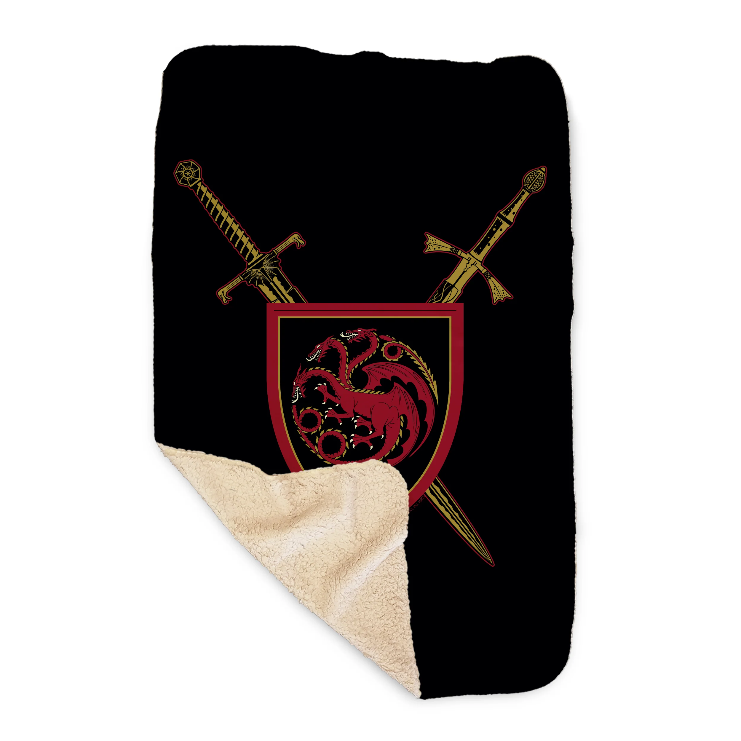 House of the Dragon Swords Sherpa Blanket - Image 5