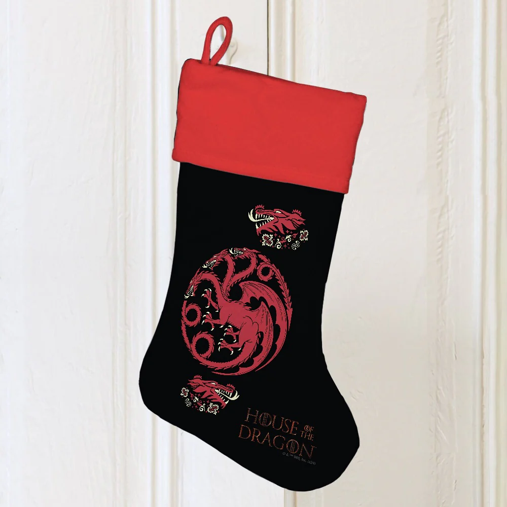 House of the Dragon Targaryen Sigil Holiday Stocking - Image 2