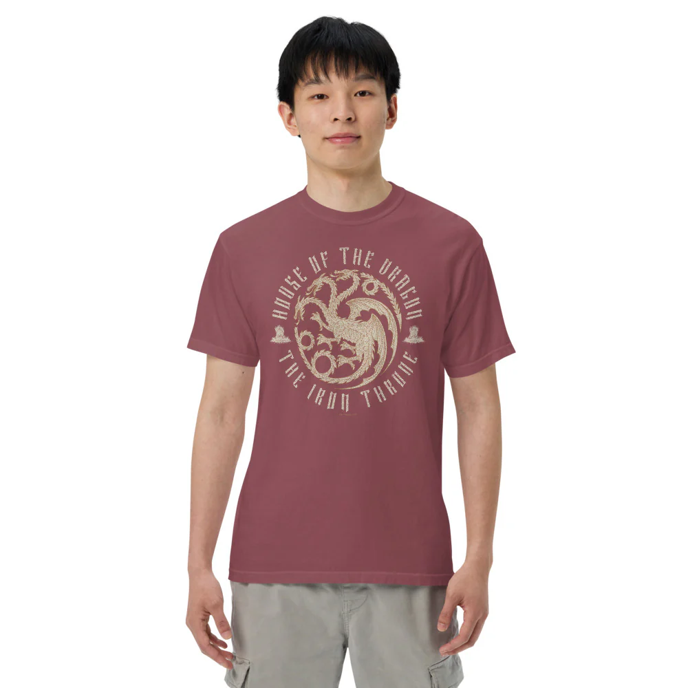 House of the Dragon The Iron Throne Targaryen Sigil Comfort Colors T-shirt - Image 3