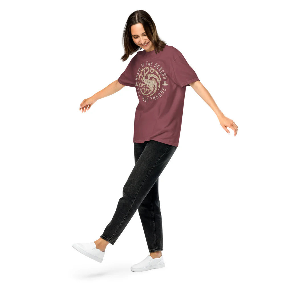 House of the Dragon The Iron Throne Targaryen Sigil Comfort Colors T-shirt - Image 4