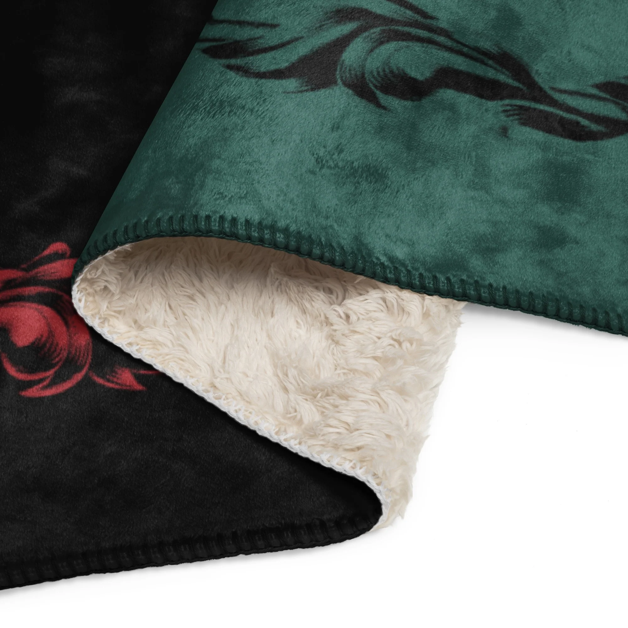 House of the Dragon The Green Council vs. The Black Council Sherpa Blanket - Image 4