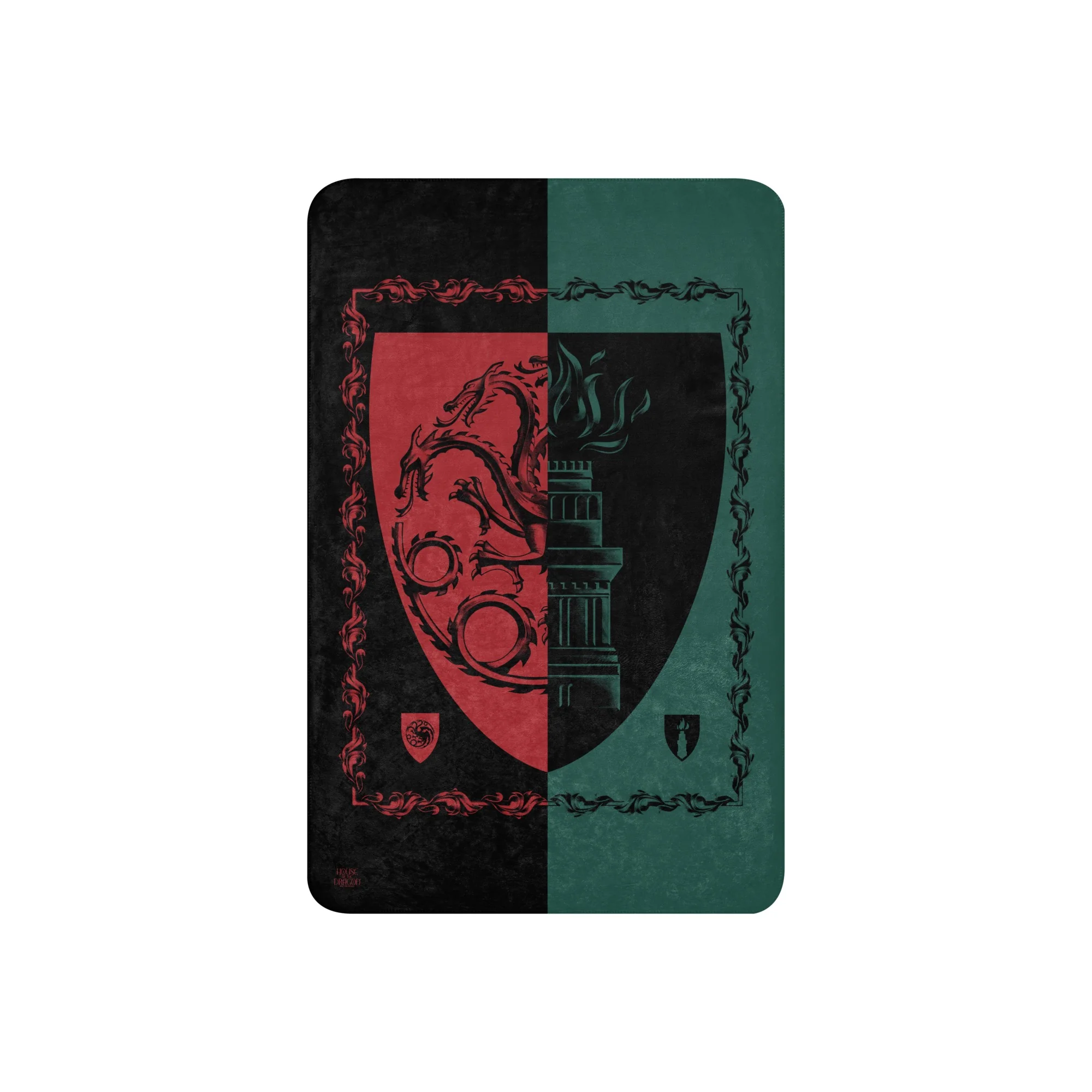 House of the Dragon The Green Council vs. The Black Council Sherpa Blanket - Image 5