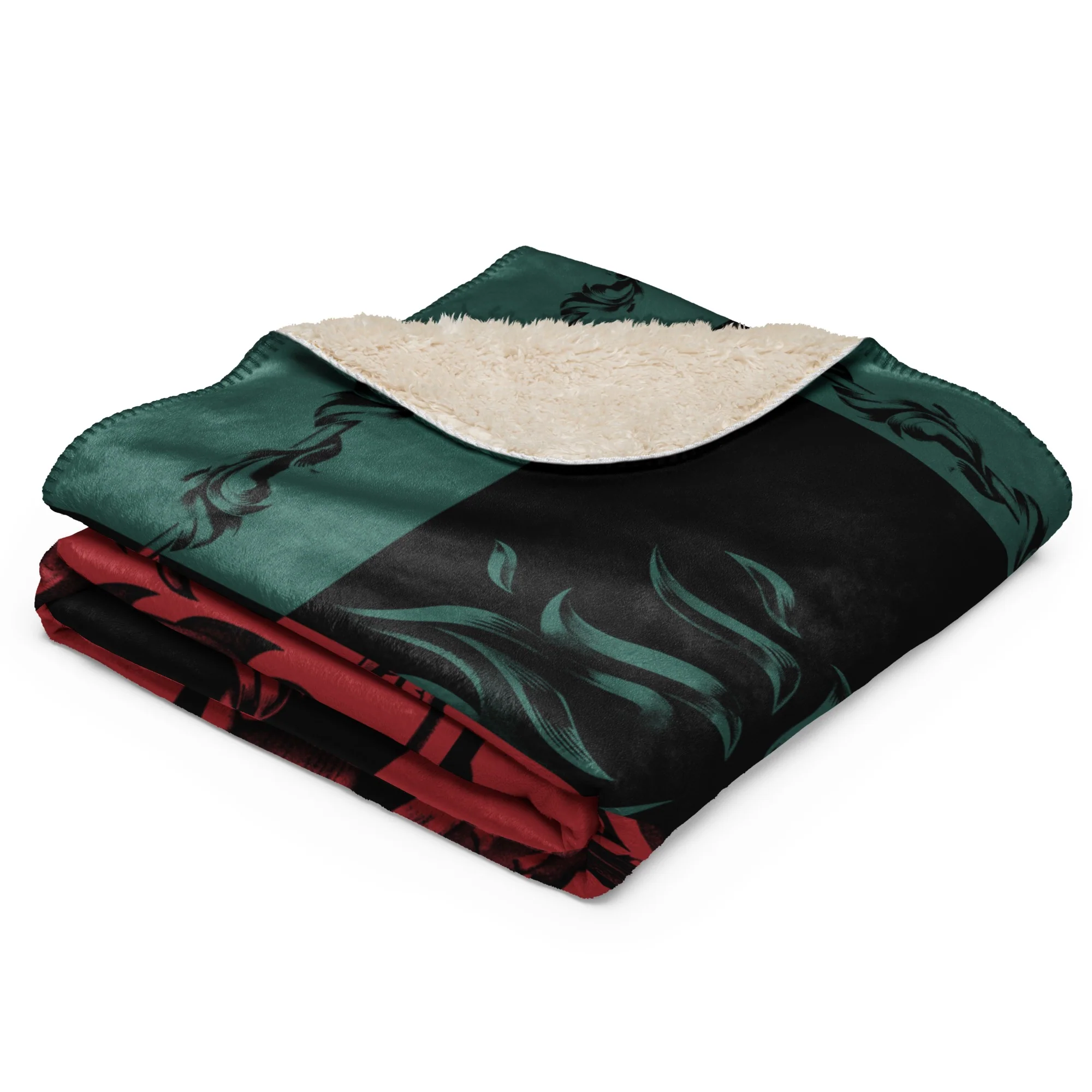 House of the Dragon The Green Council vs. The Black Council Sherpa Blanket - Image 7