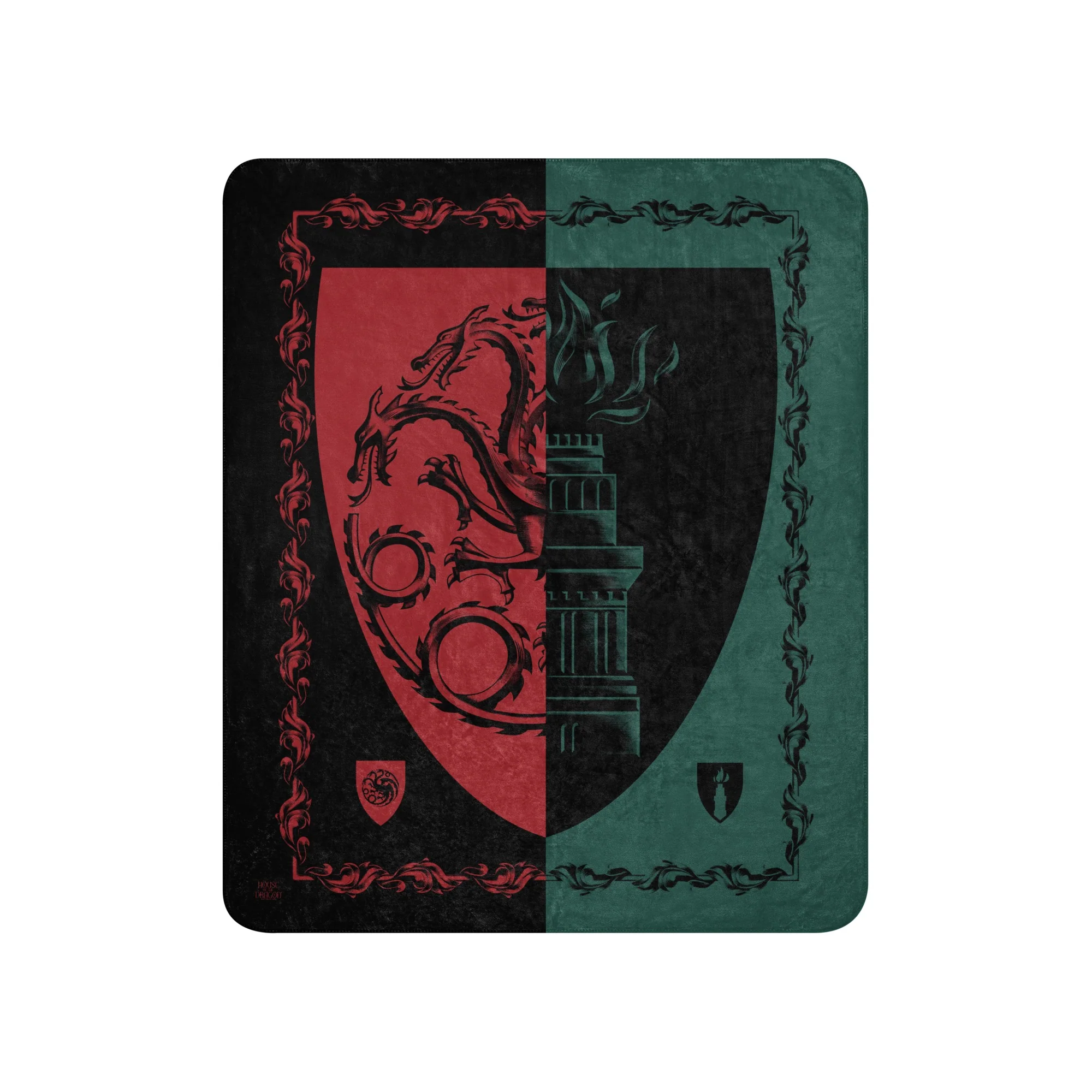 House of the Dragon The Green Council vs. The Black Council Sherpa Blanket - Image 8