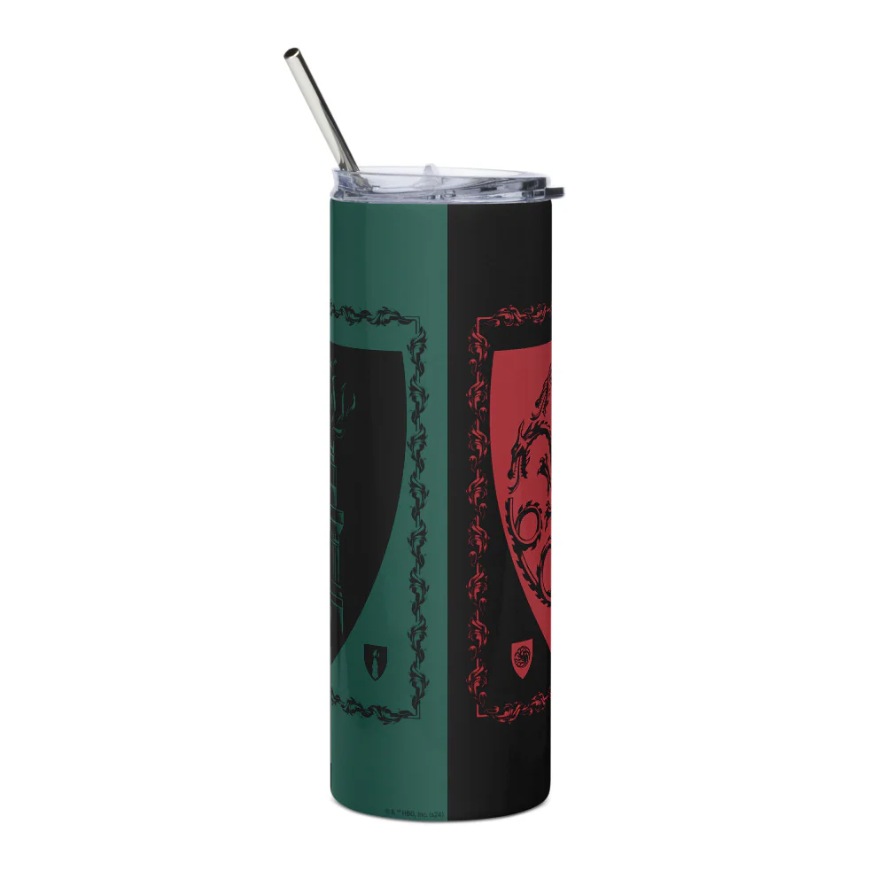 House of the Dragon The Green Council vs. The Black Council Stainless Steel Tumbler - Image 2