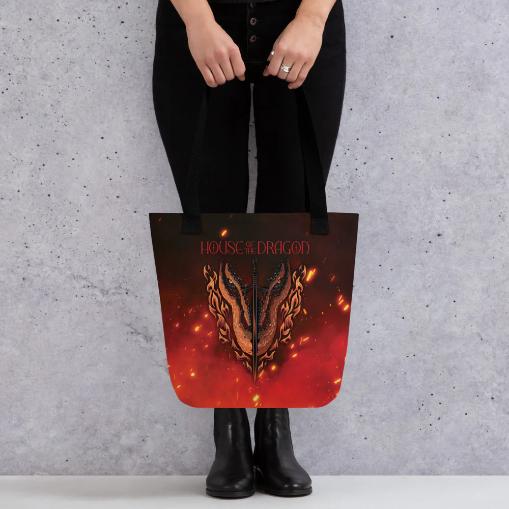 House of the Dragon Wreathed Flames Tote Bag - Image 3
