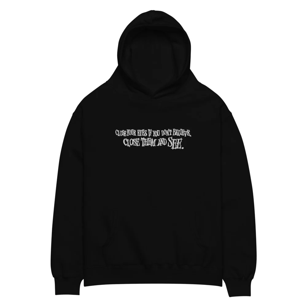 IT: Chapter One Close Your Eyes and See Embroidered Oversized Hoodie - Image 2