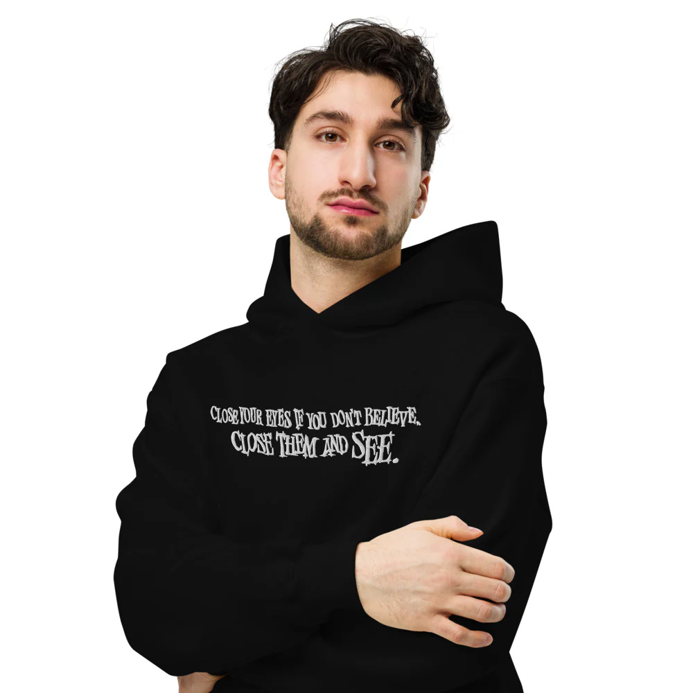 IT: Chapter One Close Your Eyes and See Embroidered Oversized Hoodie - Image 4