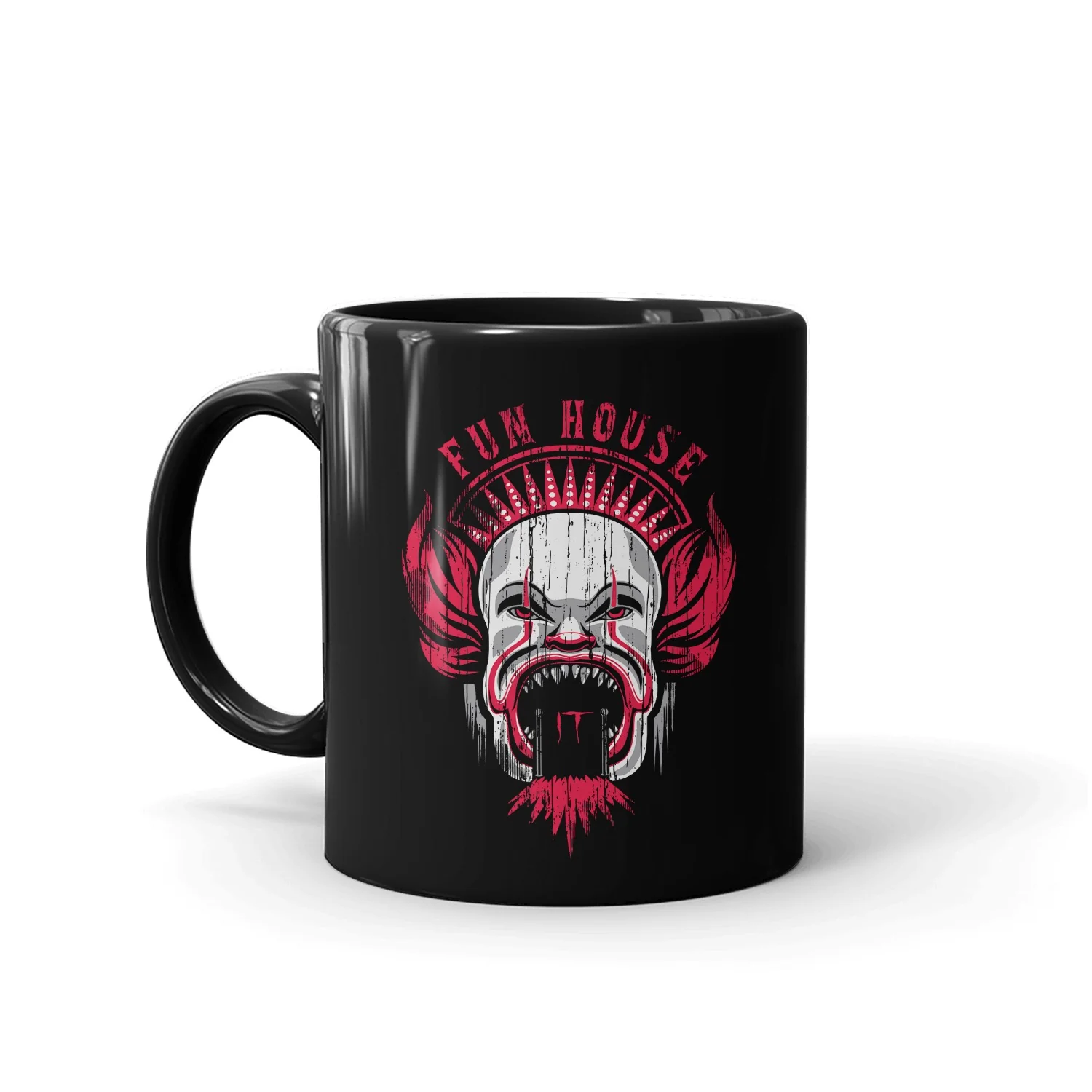 IT Fun House Black Mug