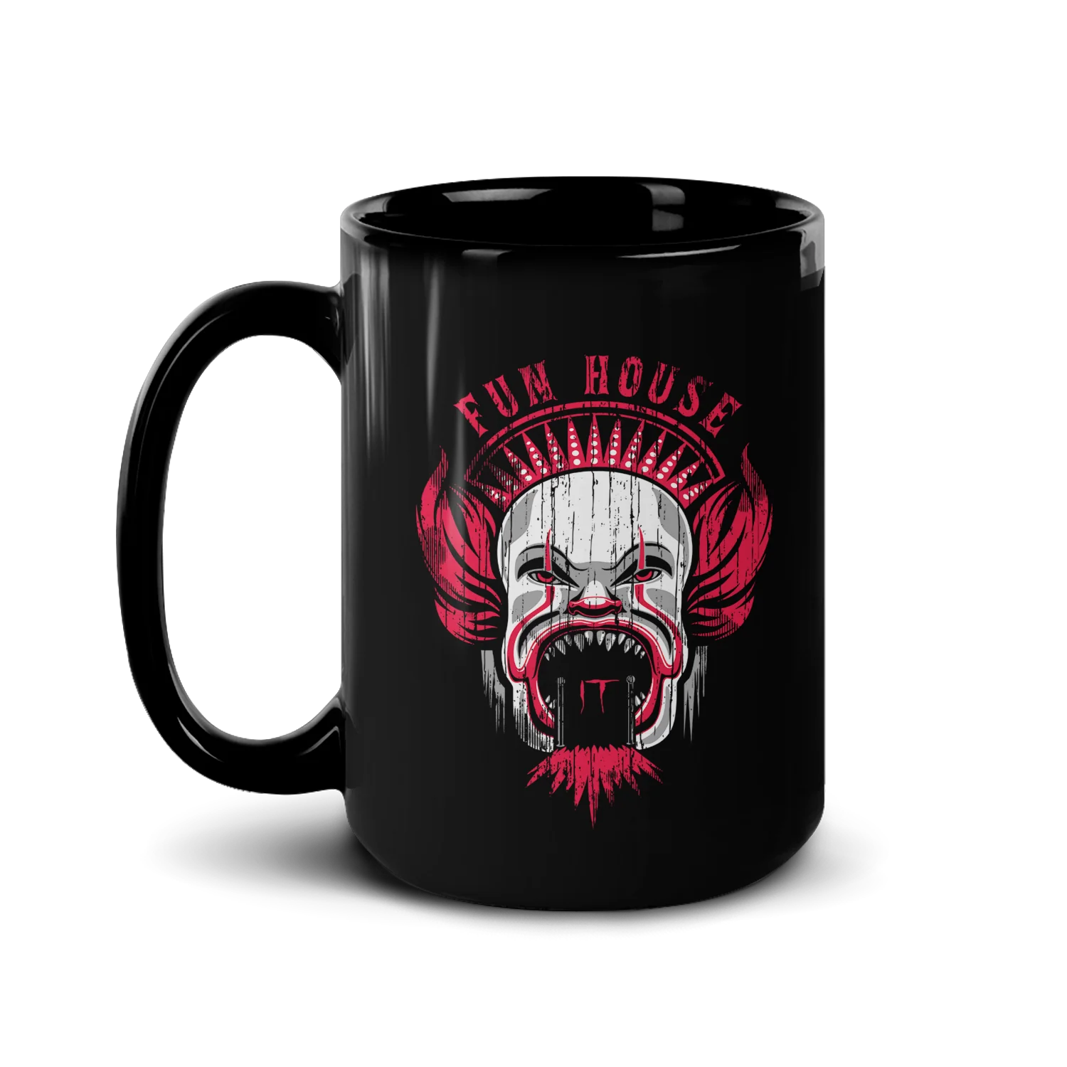 IT Fun House Black Mug - Image 4
