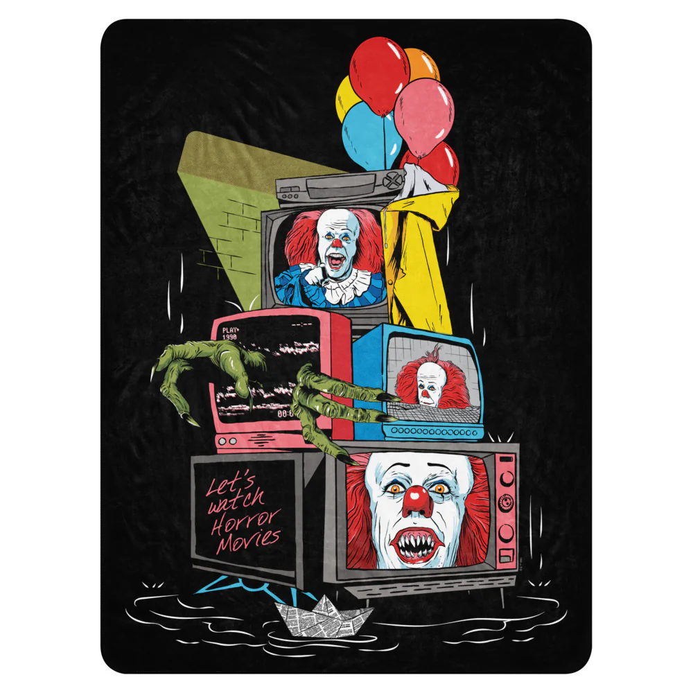 IT: The Movie Let's Watch Horror Movies Sherpa Blanket