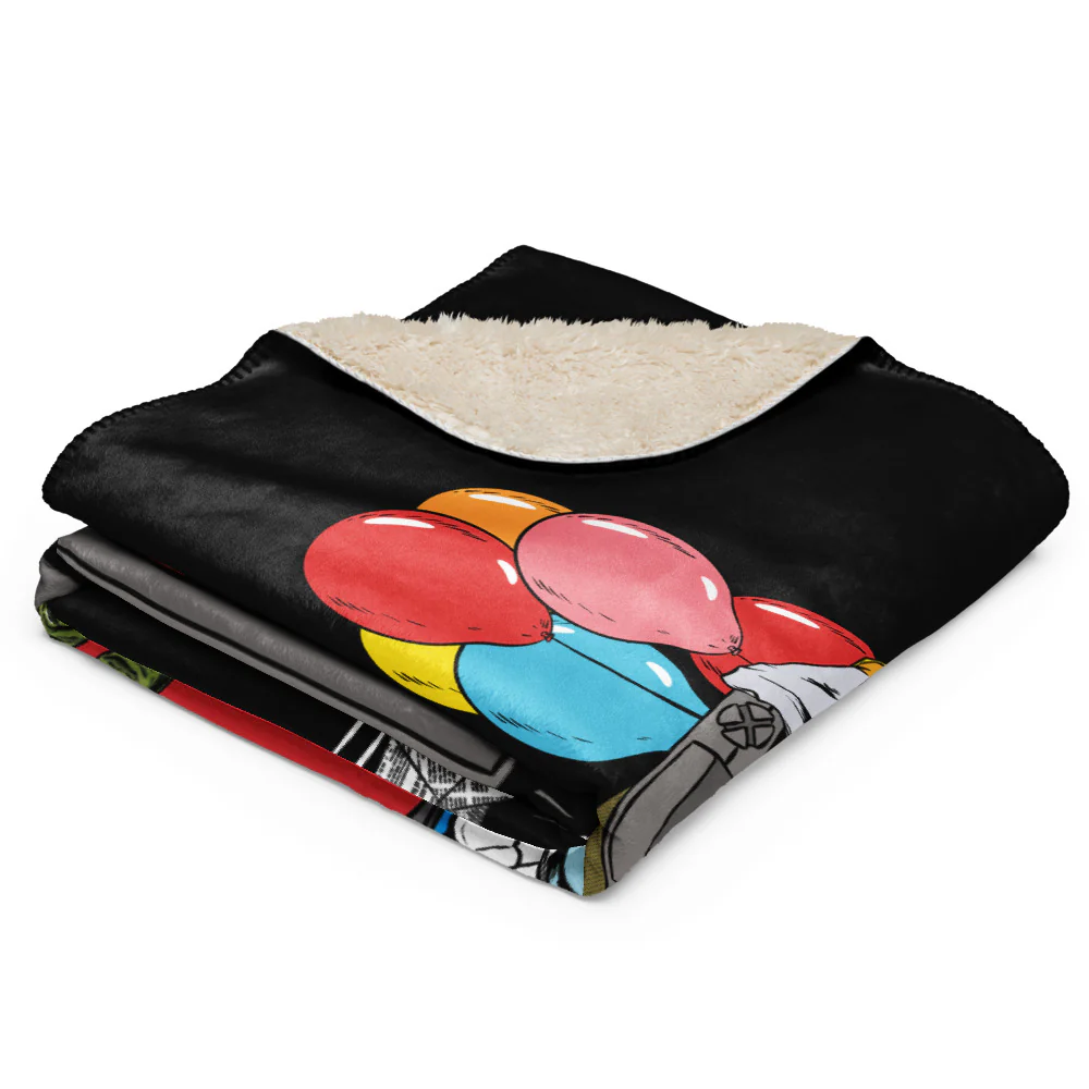 IT: The Movie Let's Watch Horror Movies Sherpa Blanket - Image 2
