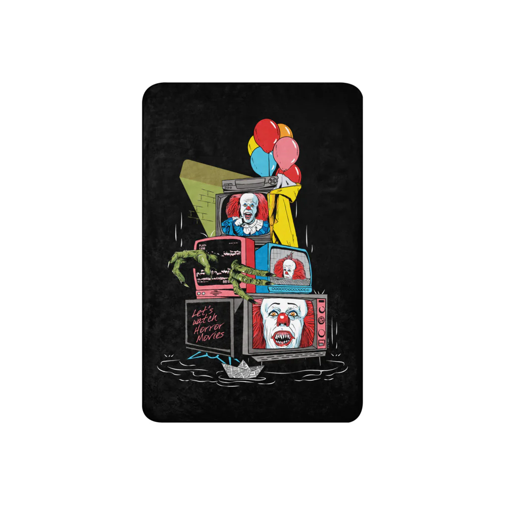 IT: The Movie Let's Watch Horror Movies Sherpa Blanket - Image 4