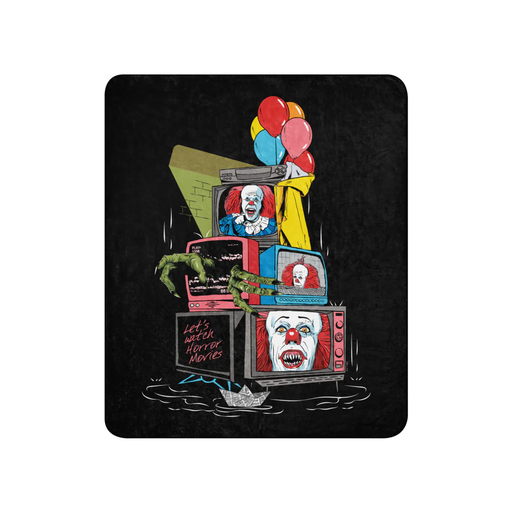 IT: The Movie Let's Watch Horror Movies Sherpa Blanket - Image 6