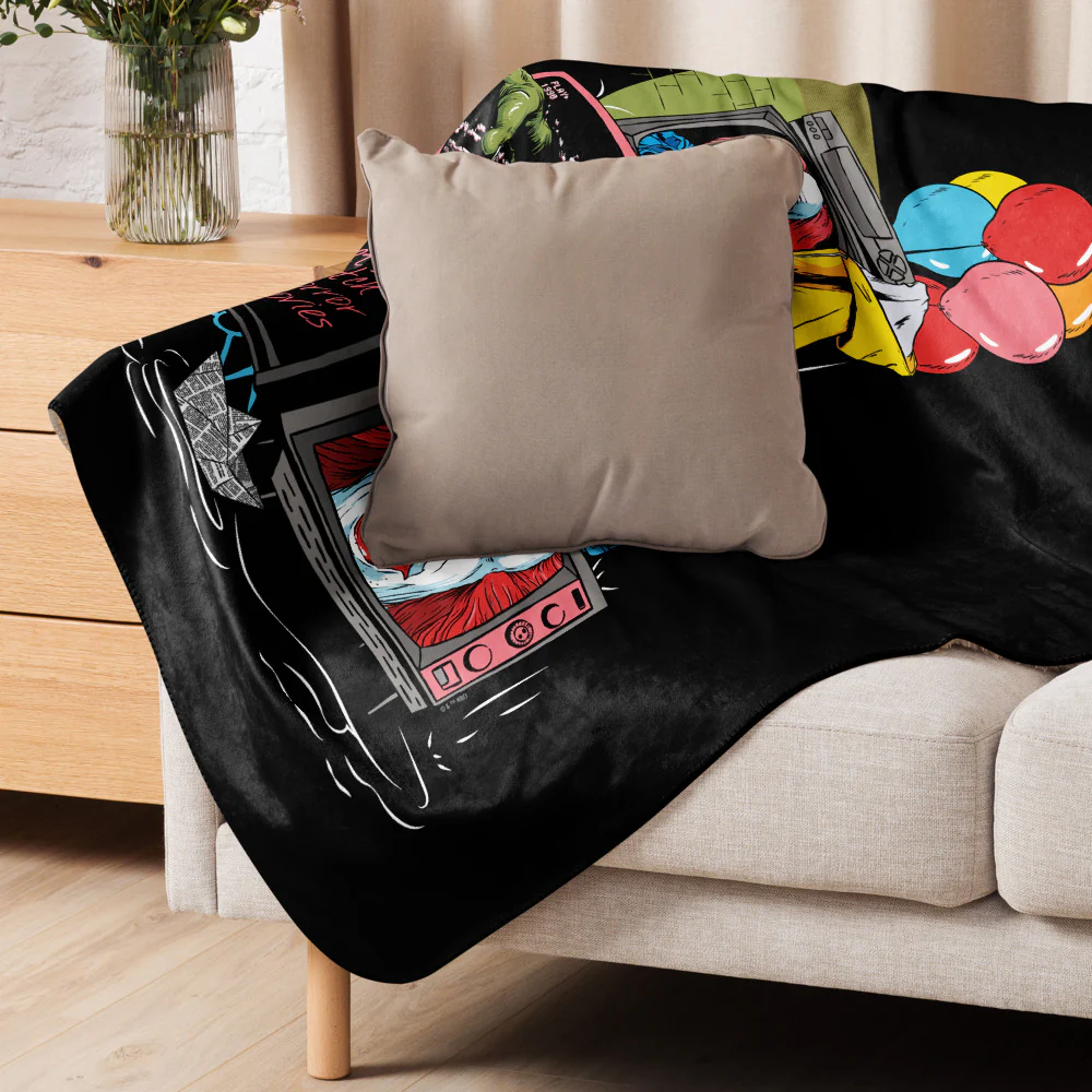 IT: The Movie Let's Watch Horror Movies Sherpa Blanket - Image 7