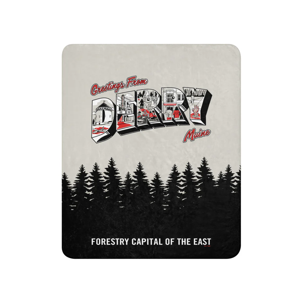 IT: Welcome to Derry Greetings from Derry Sherpa Blanket - Image 3