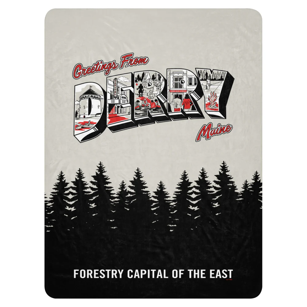IT: Welcome to Derry Greetings from Derry Sherpa Blanket - Image 5