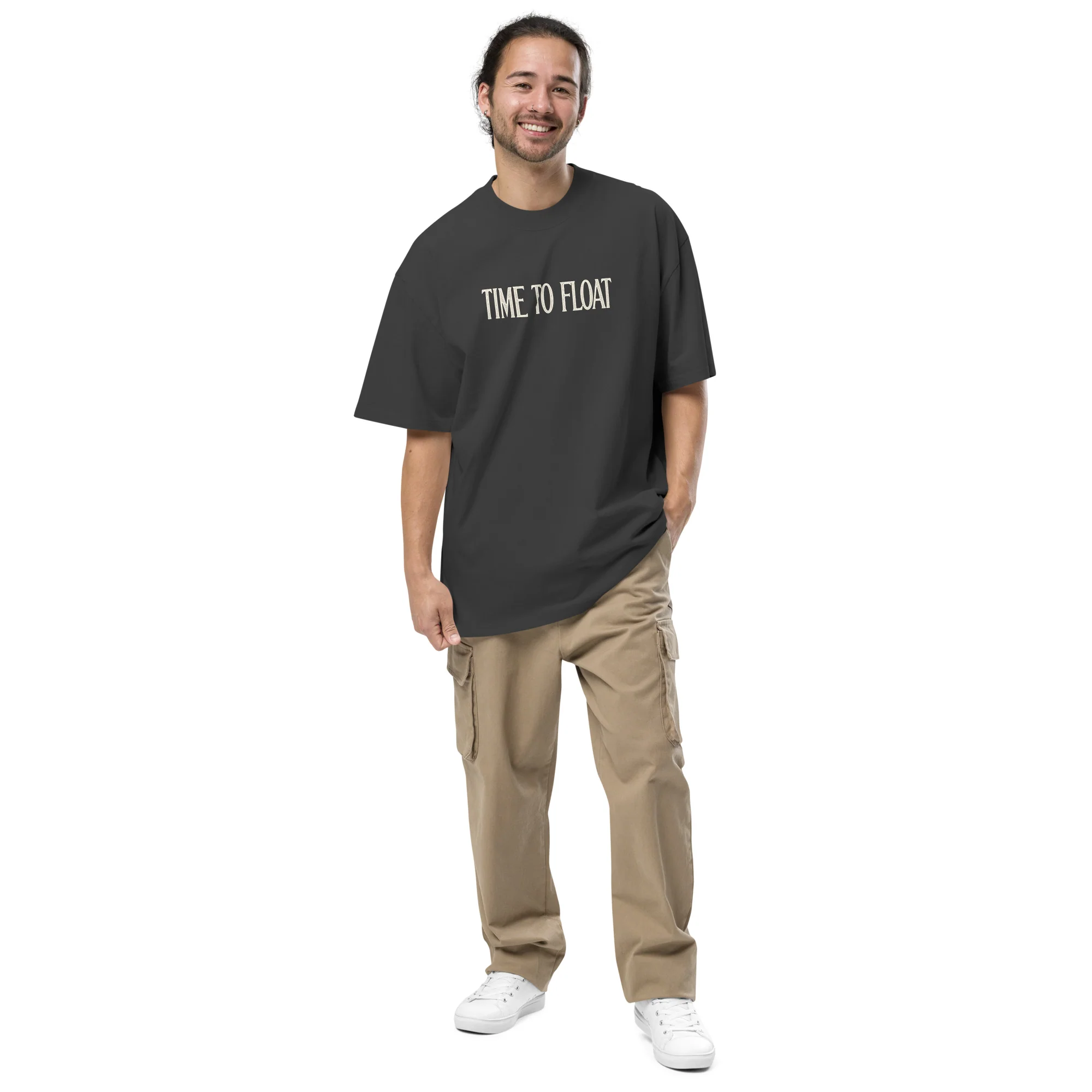 IT: Welcome to Derry Time to Float Oversized Faded T-shirt - Image 3