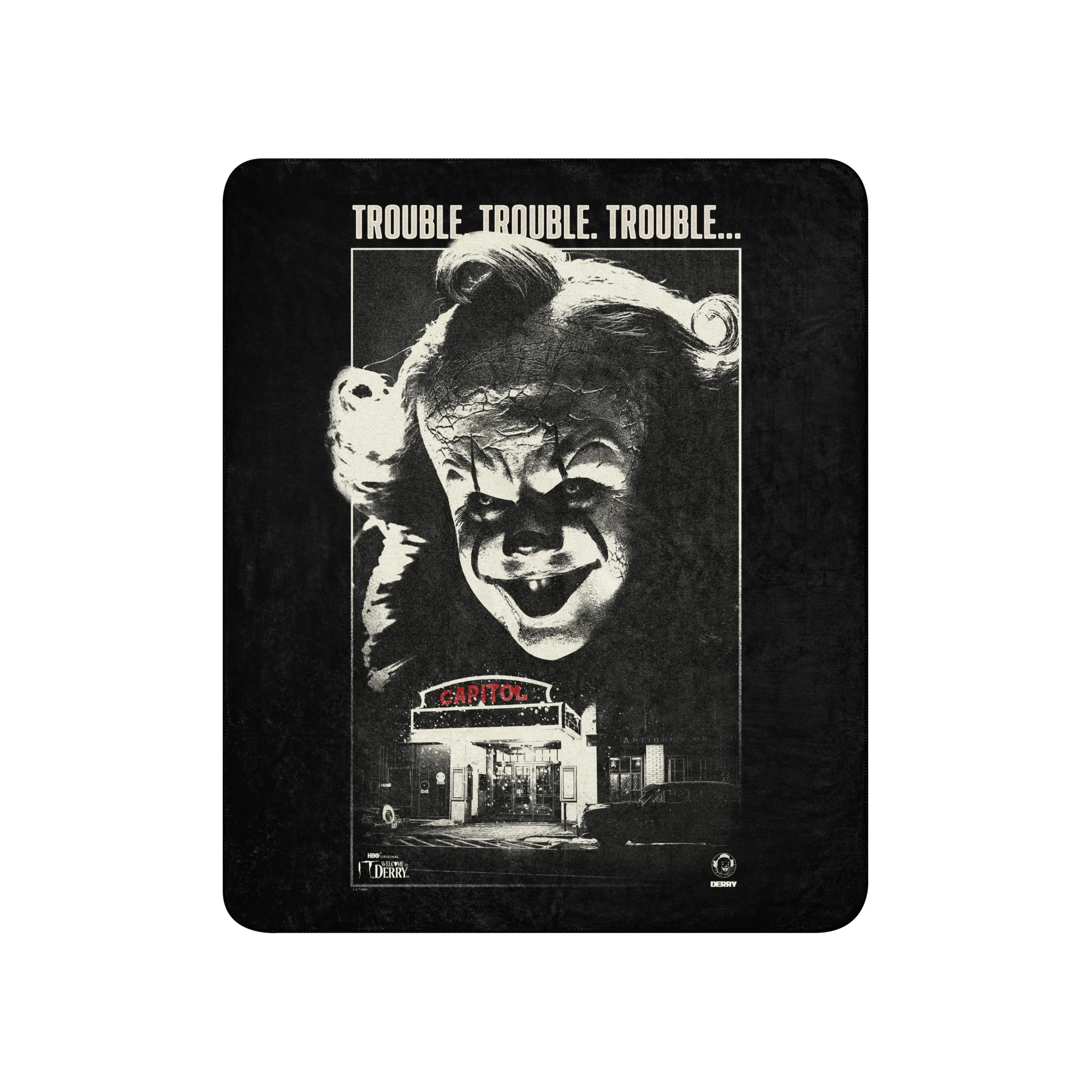 IT: Welcome to Derry Trouble Sherpa Blanket - Image 3