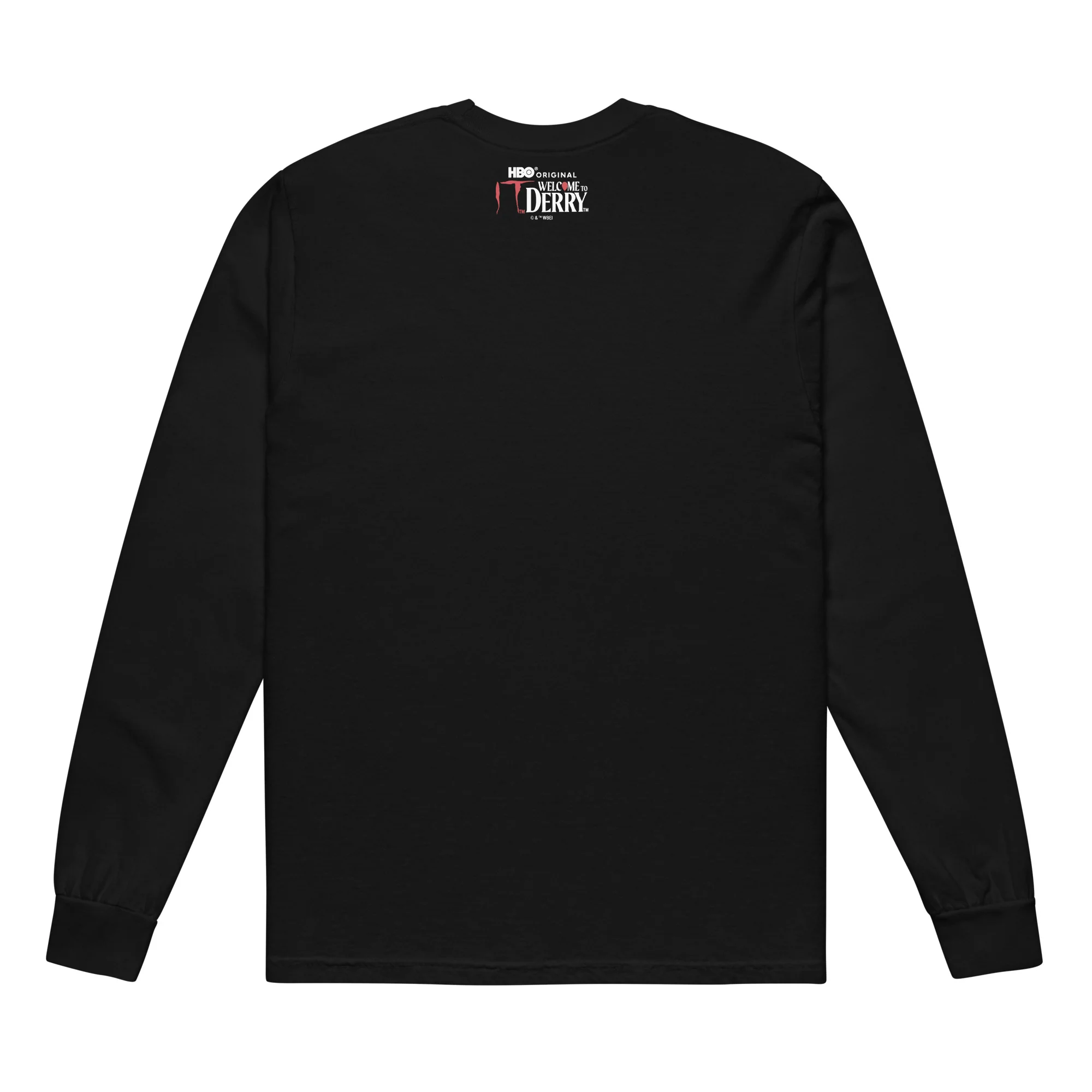 IT: Welcome to Derry What Are You Comfort Colors Heavyweight Long Sleeve Shirt - Image 2