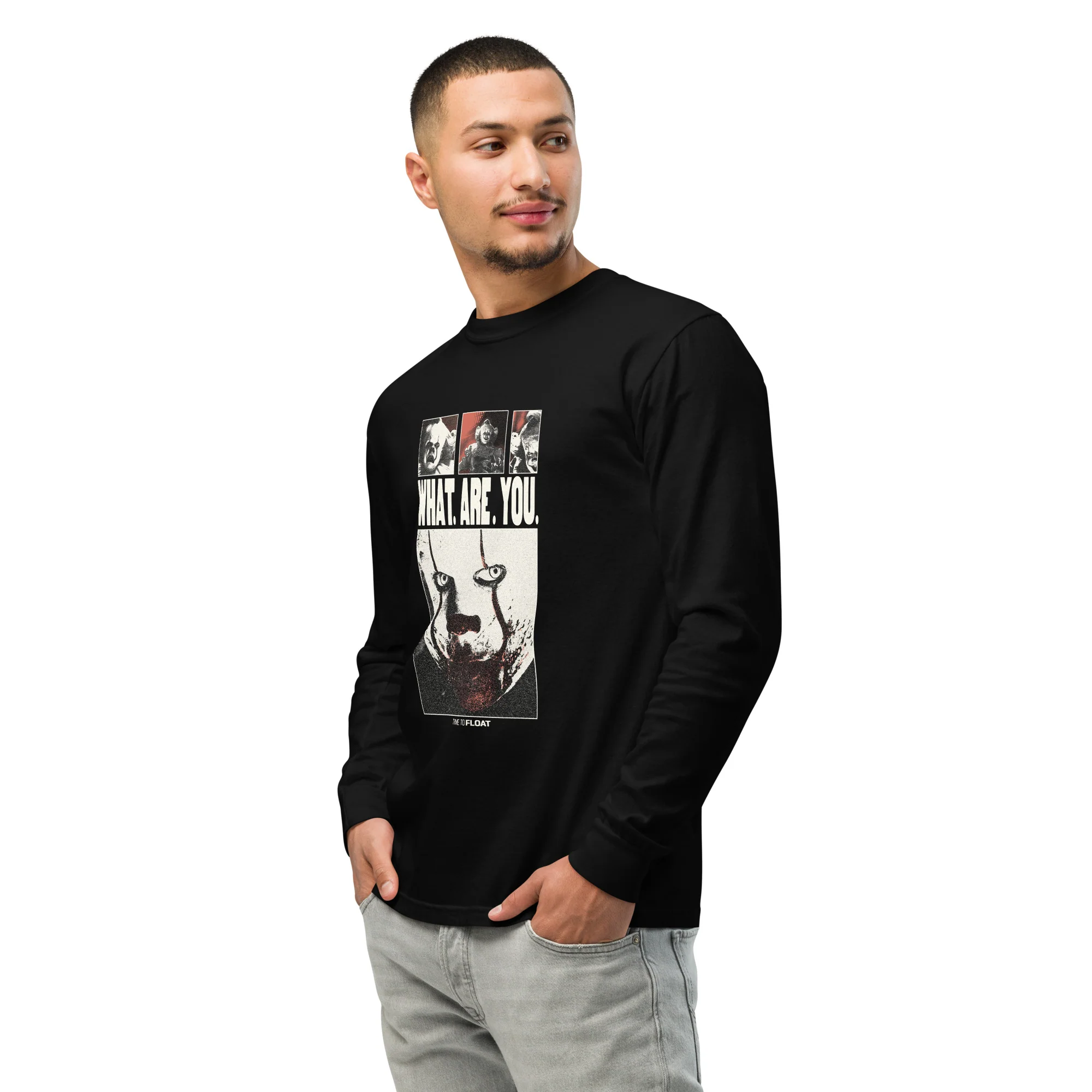 IT: Welcome to Derry What Are You Comfort Colors Heavyweight Long Sleeve Shirt - Image 3