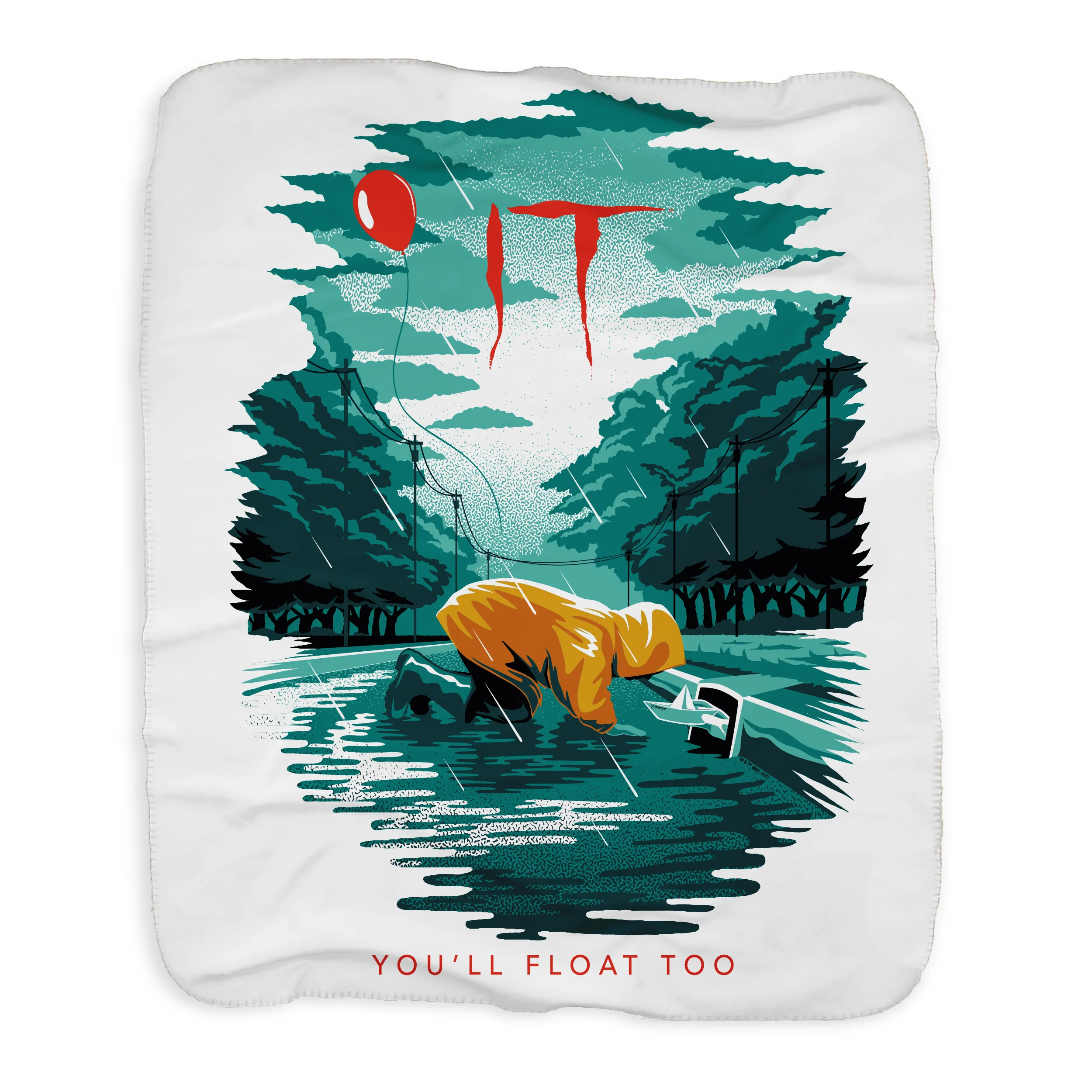IT You'll Float Too Sherpa Blanket - Image 3