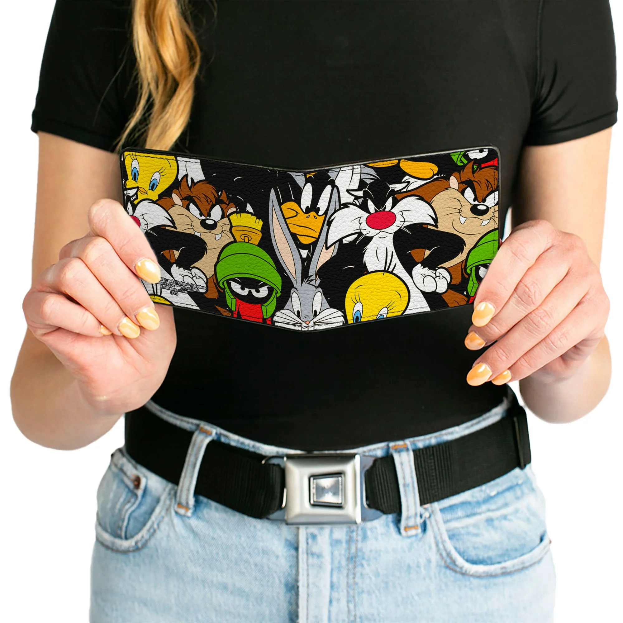 Looney Tunes Character Stacked Collage Bi-Fold Wallet - Image 4