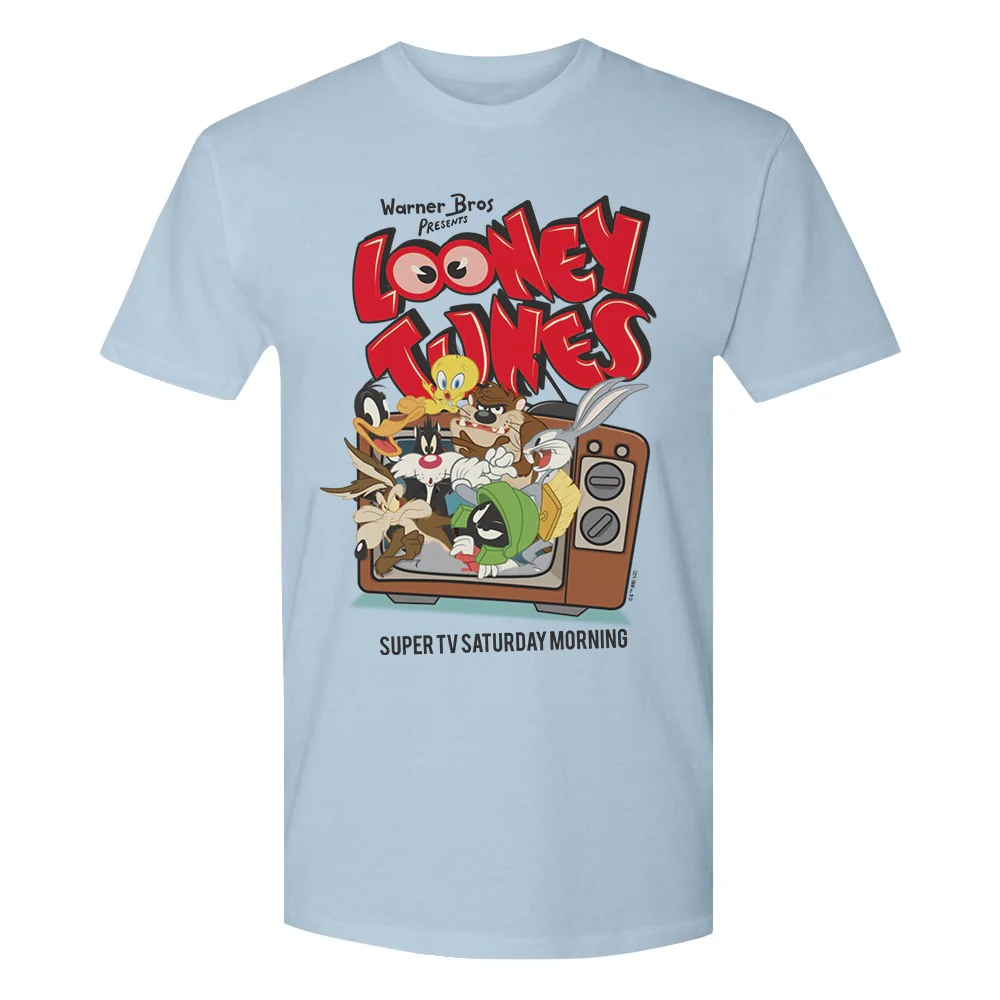 Looney Tunes Super TV Saturday Morning Adult T-Shirt - Image 3