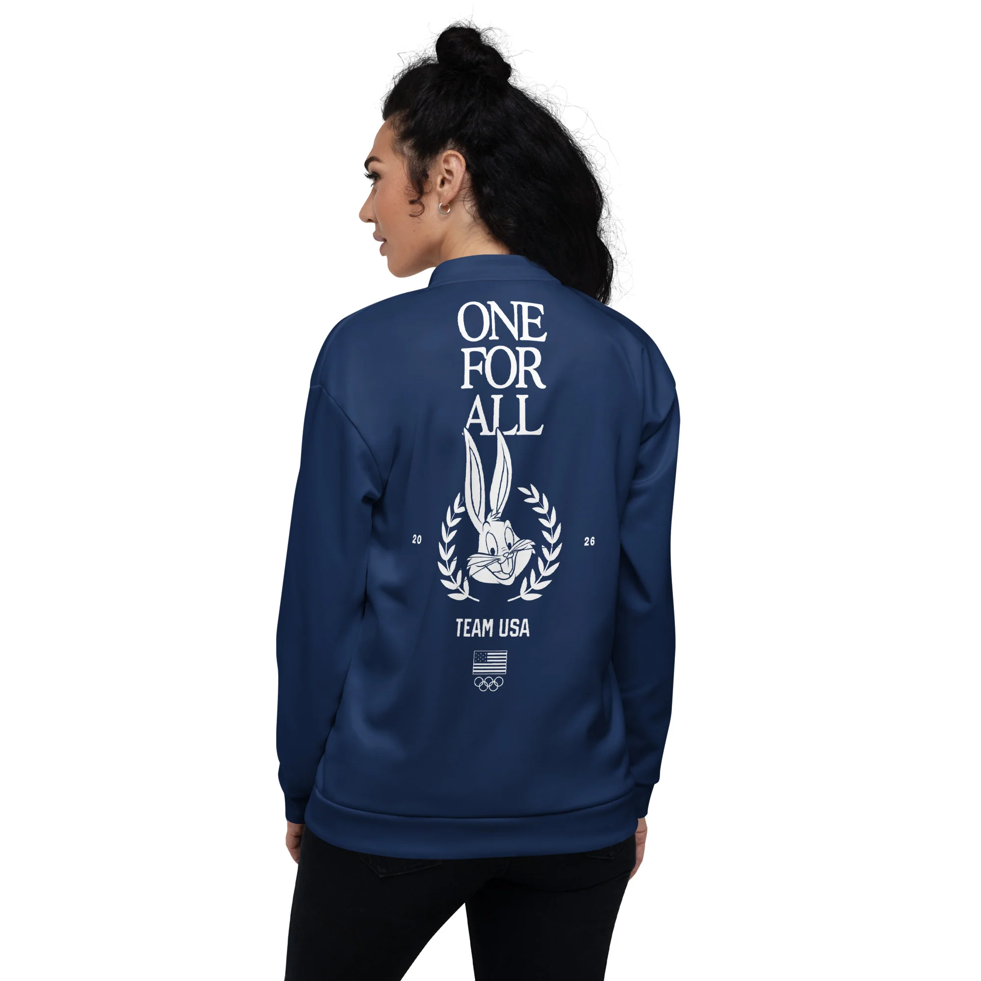 Looney Tunes x Team USA Bomber Jacket Bugs Bunny One for All - Image 6