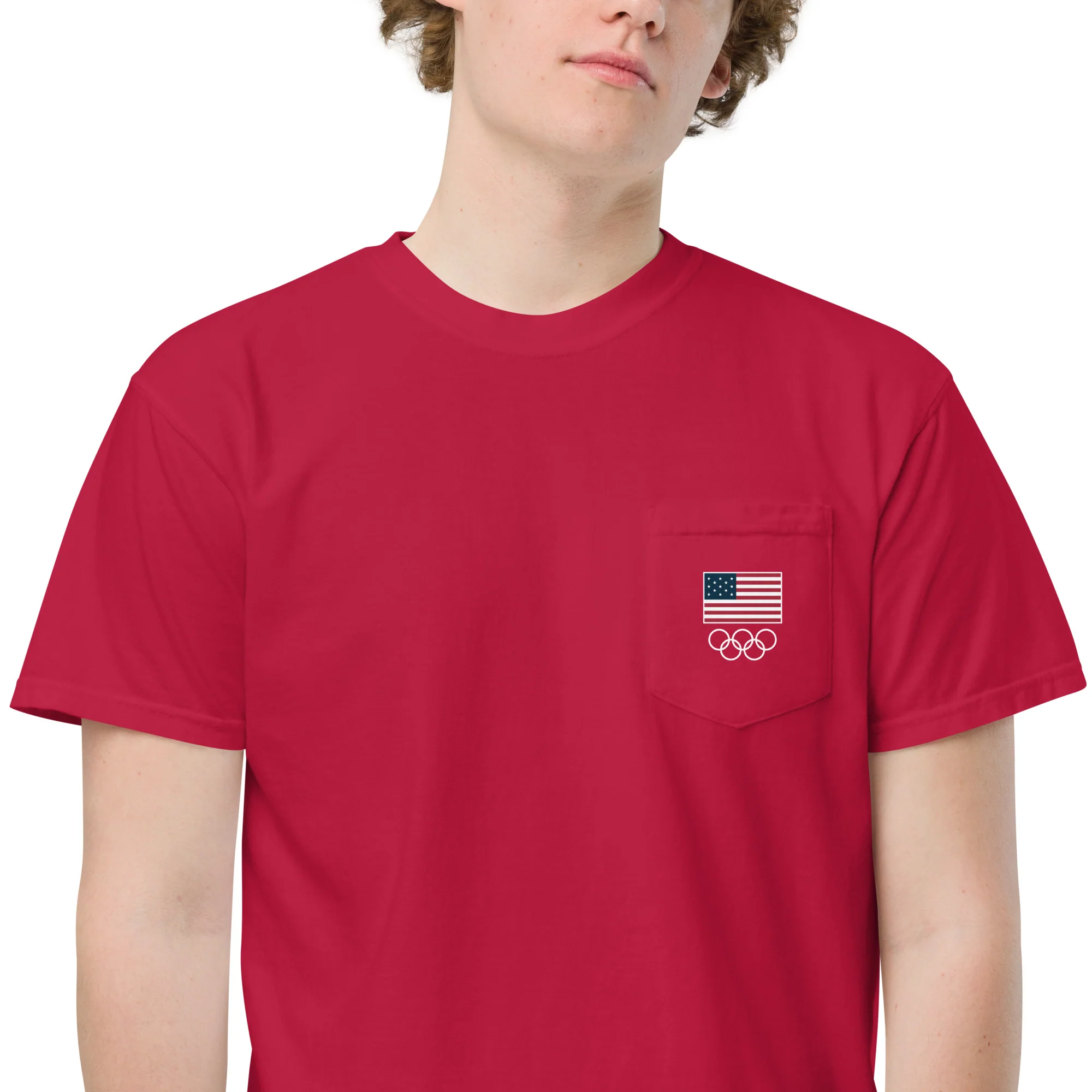 Looney Tunes x Team USA Comfort Colors Pocket T-shirt One for All - Image 3