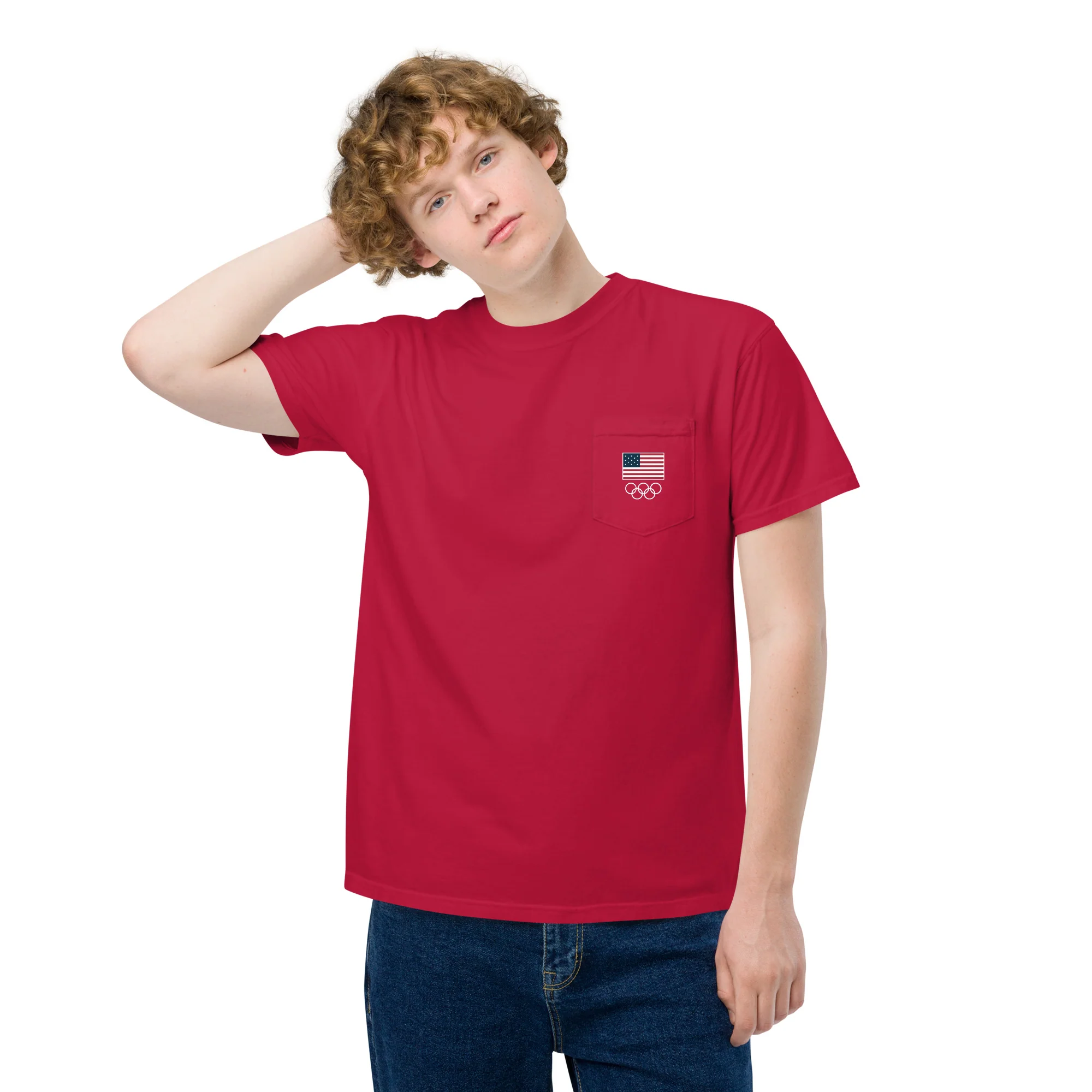Looney Tunes x Team USA Comfort Colors Pocket T-shirt One for All - Image 4