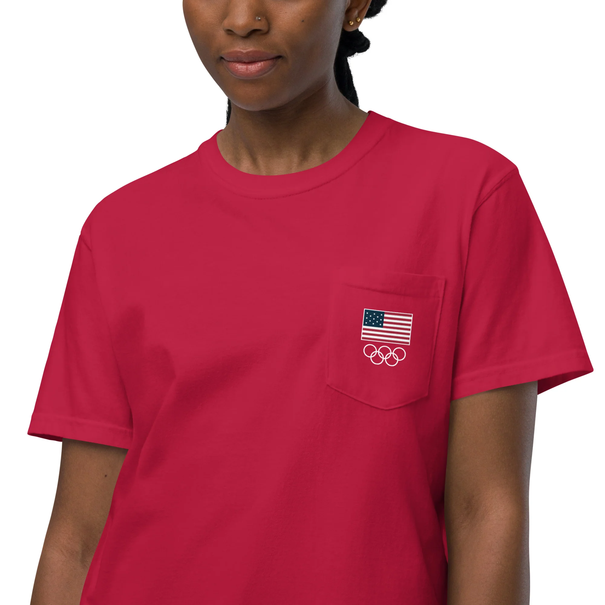 Looney Tunes x Team USA Comfort Colors Pocket T-shirt One for All - Image 6