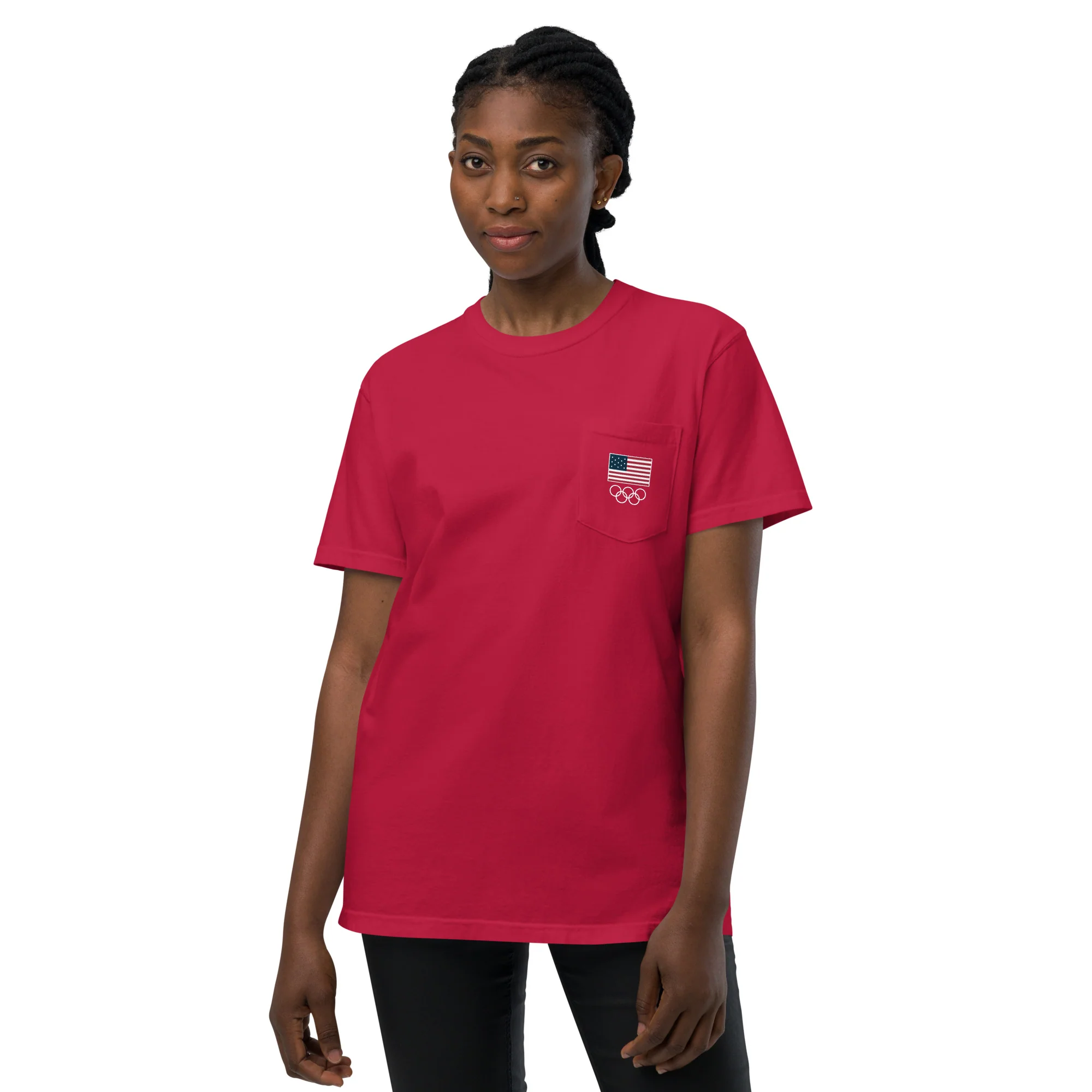 Looney Tunes x Team USA Comfort Colors Pocket T-shirt One for All - Image 7