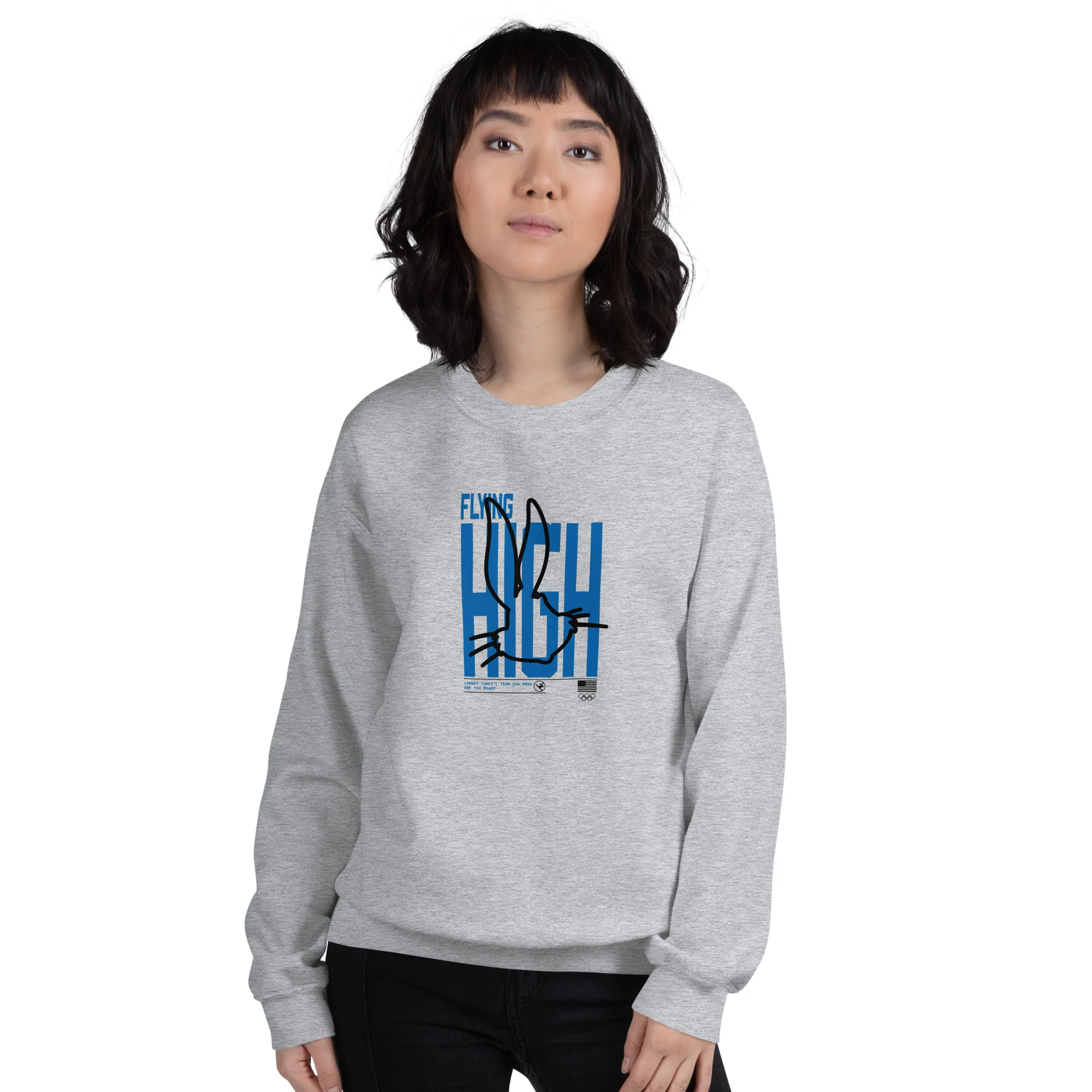 Looney Tunes x Team USA Crewneck Sweatshirt Bugs Bunny Flying High - Image 3