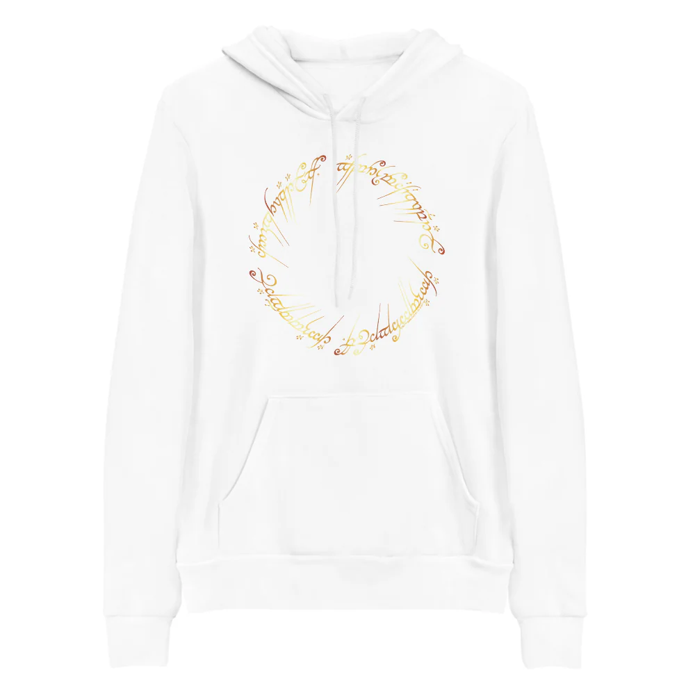 The Lord of the Rings The One Ring Adult Fleece Hooded Sweatshirt - Image 3