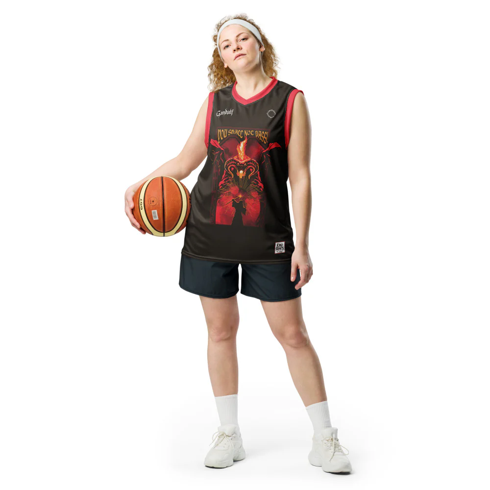 The Lord of The Rings You Shall Not Pass Basketball Jersey - Image 3