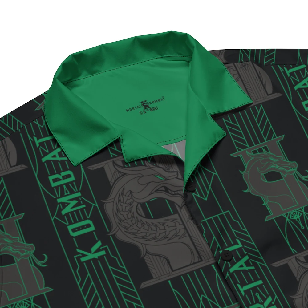 Mortal Kombat II Logo Button Shirt - Image 3