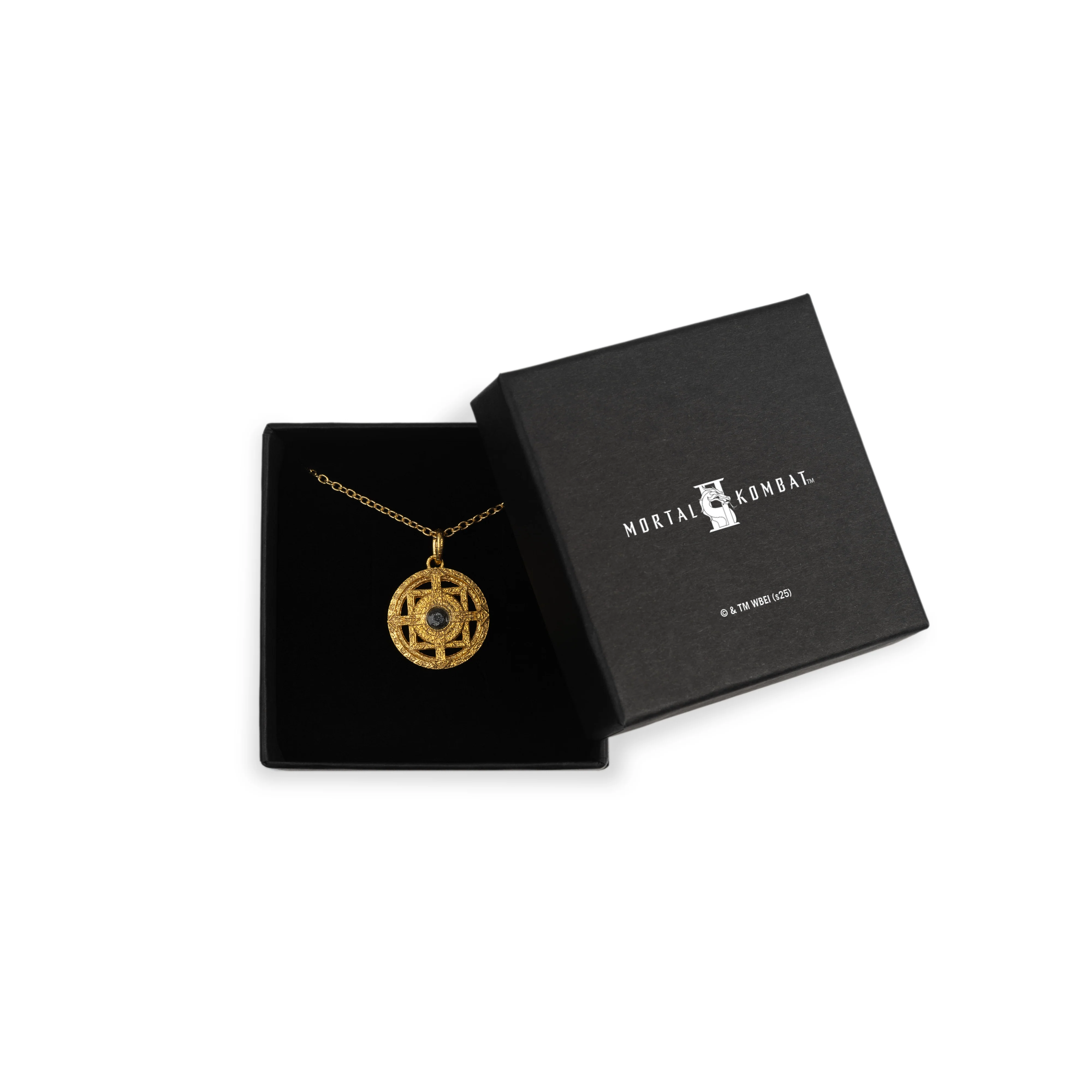 Mortal Kombat II Amulet of Shinnok 24k Gold-Plated Sterling Silver Necklace - Image 2