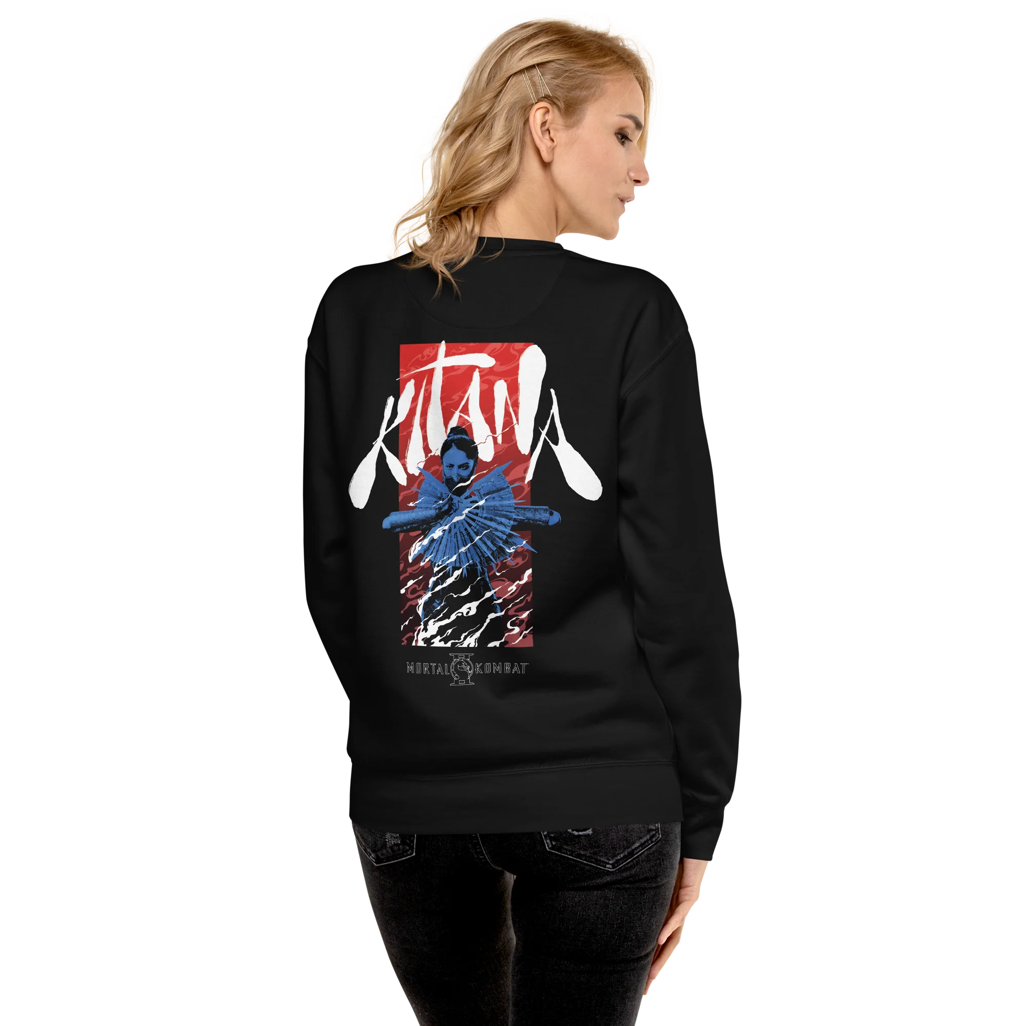 Mortal Kombat II Kitana Embroidered Sweatshirt - Image 4