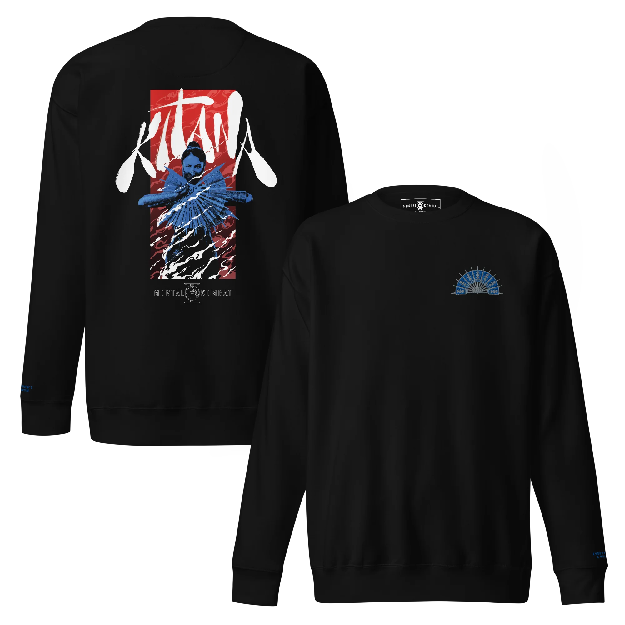 Mortal Kombat II Kitana Embroidered Sweatshirt - Image 6