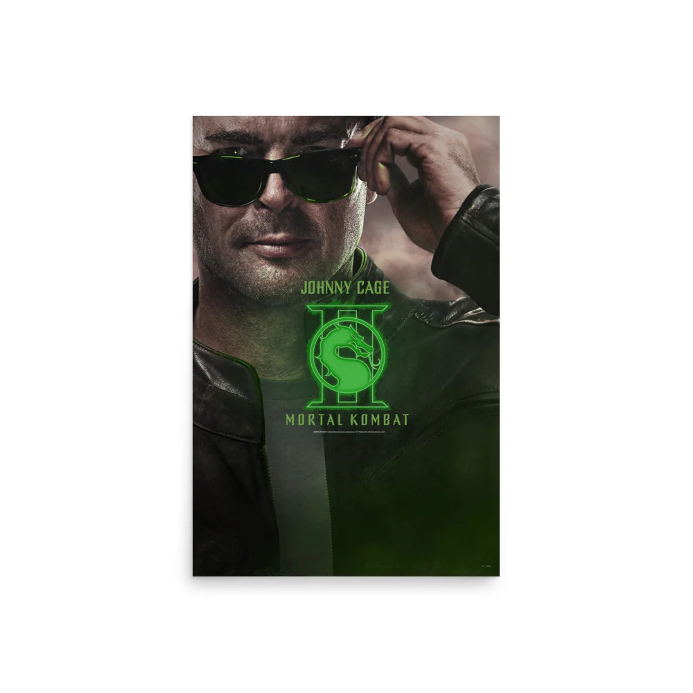 Mortal Kombat II Premium Poster Johnny Cage