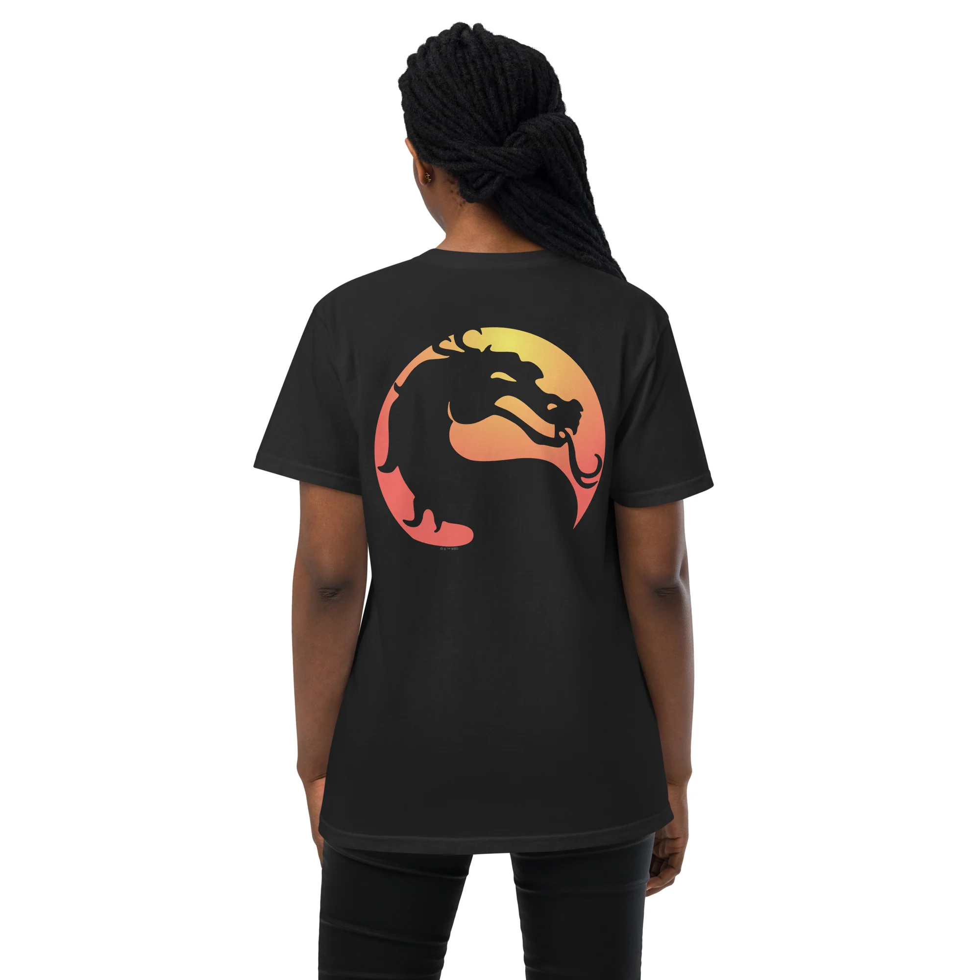 Mortal Kombat Klassic Comfort Colors Pocket T-shirt Logo - Image 4