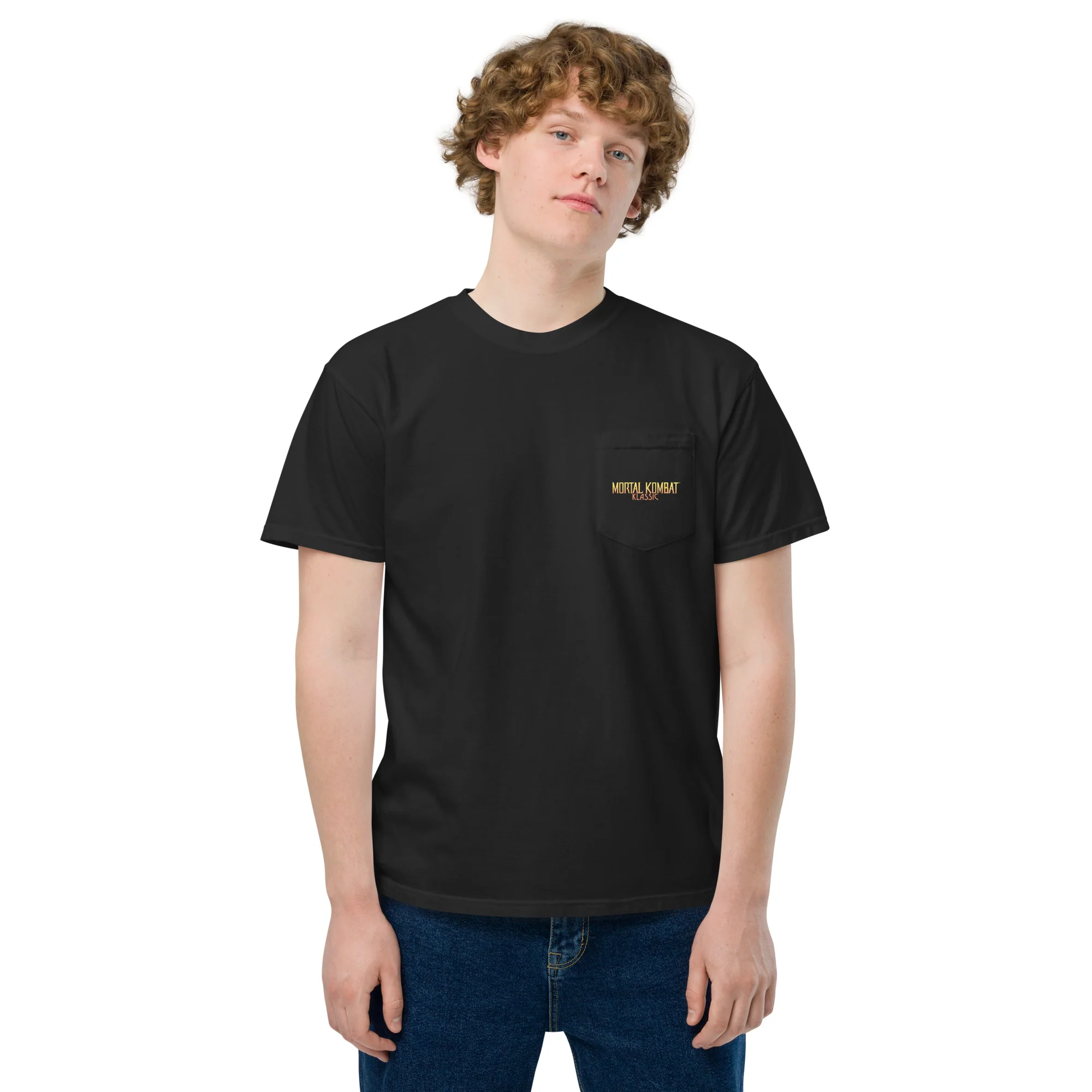 Mortal Kombat Klassic Comfort Colors Pocket T-shirt Logo - Image 5